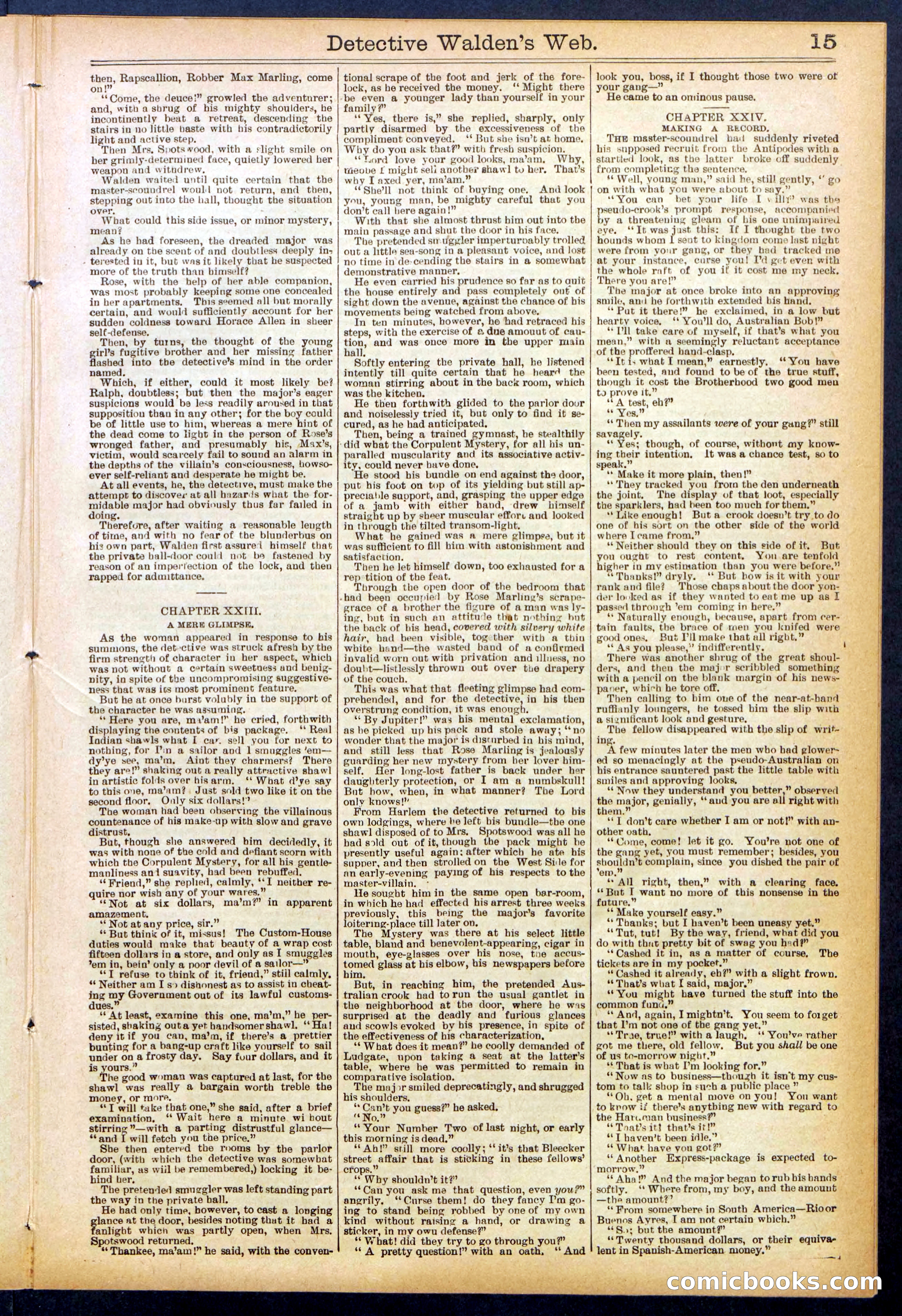 Beadle's Dime Library No. 827 — page 15 of 32