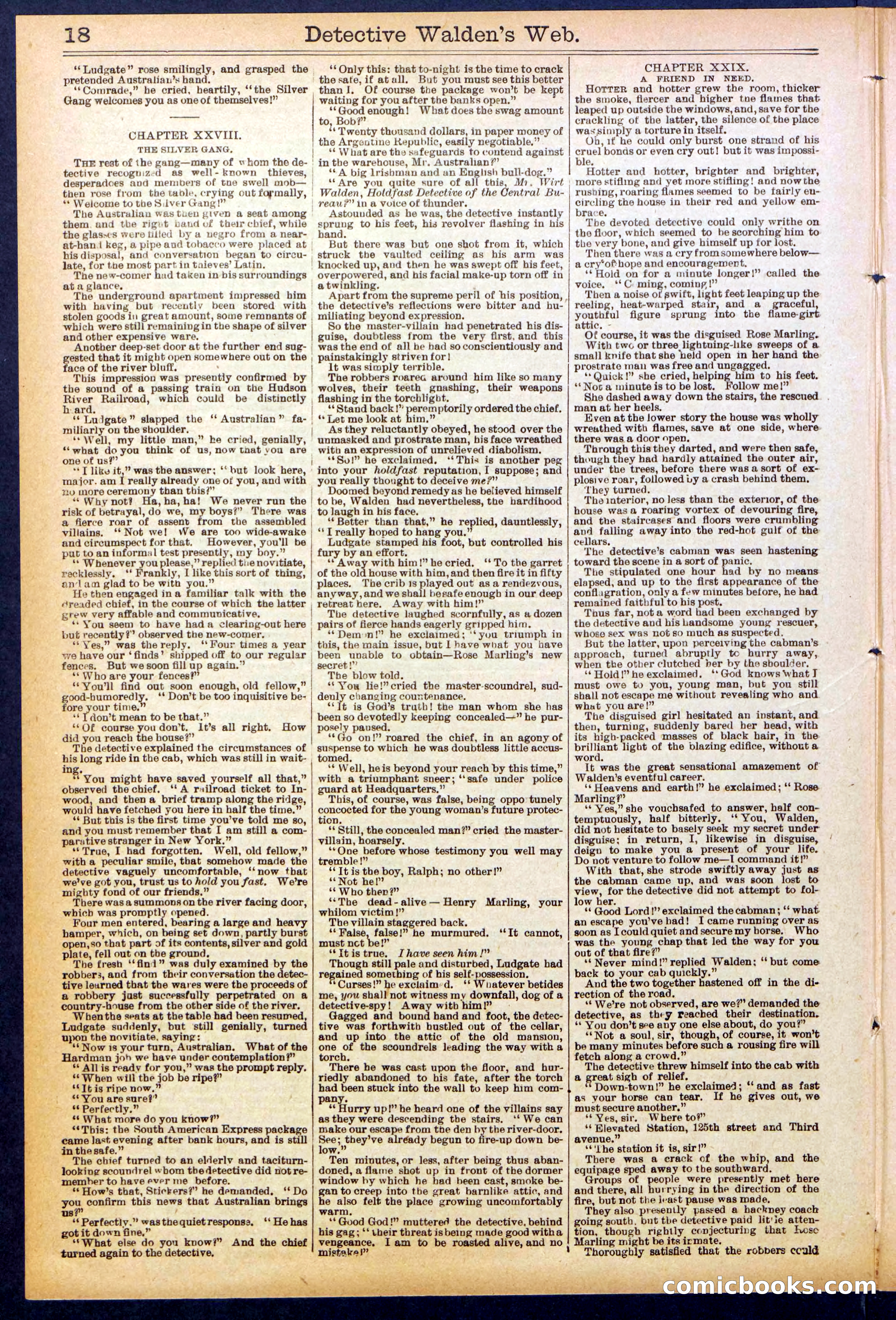 Beadle's Dime Library No. 827 — page 18 of 32