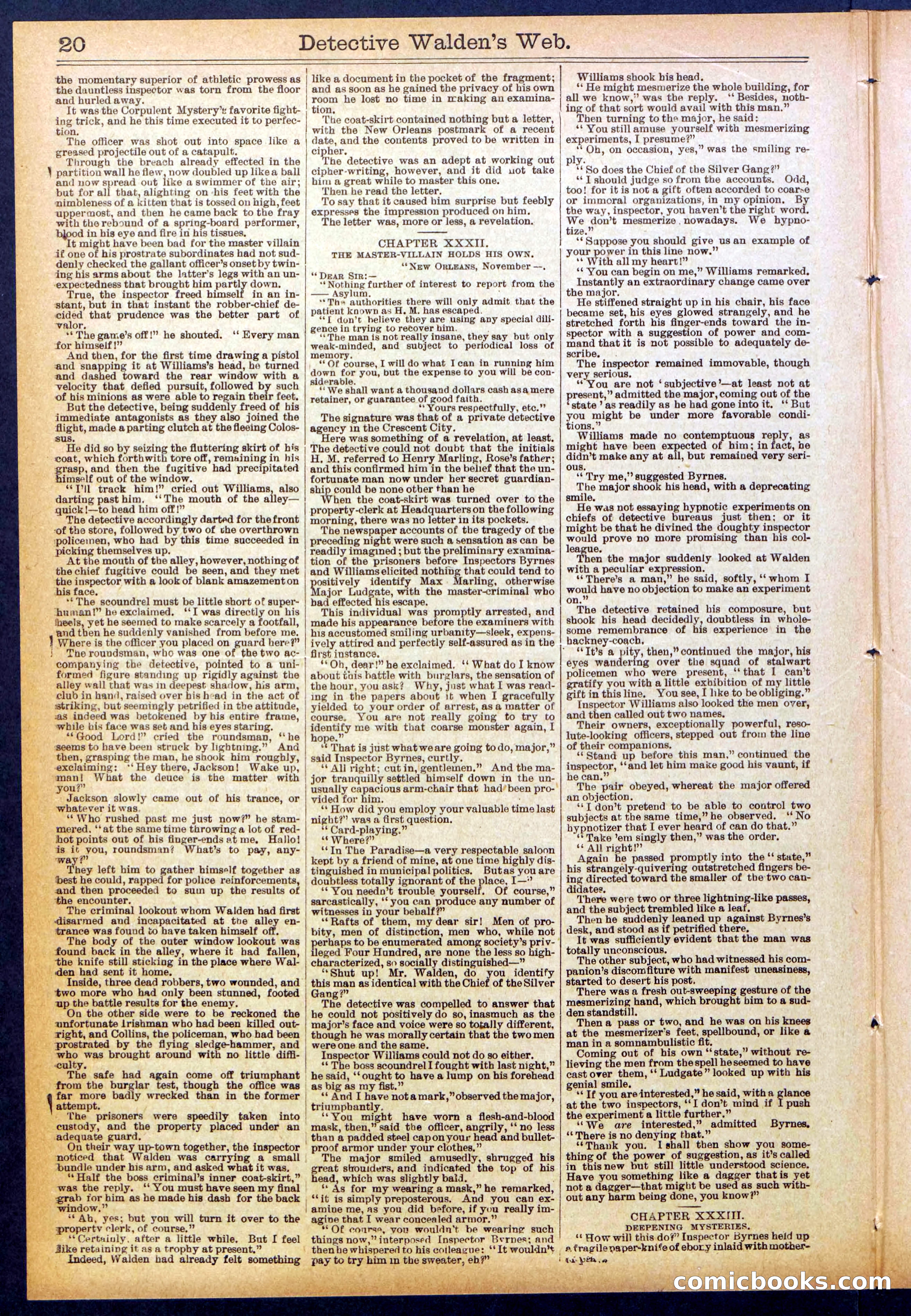 Beadle's Dime Library No. 827 — page 20 of 32