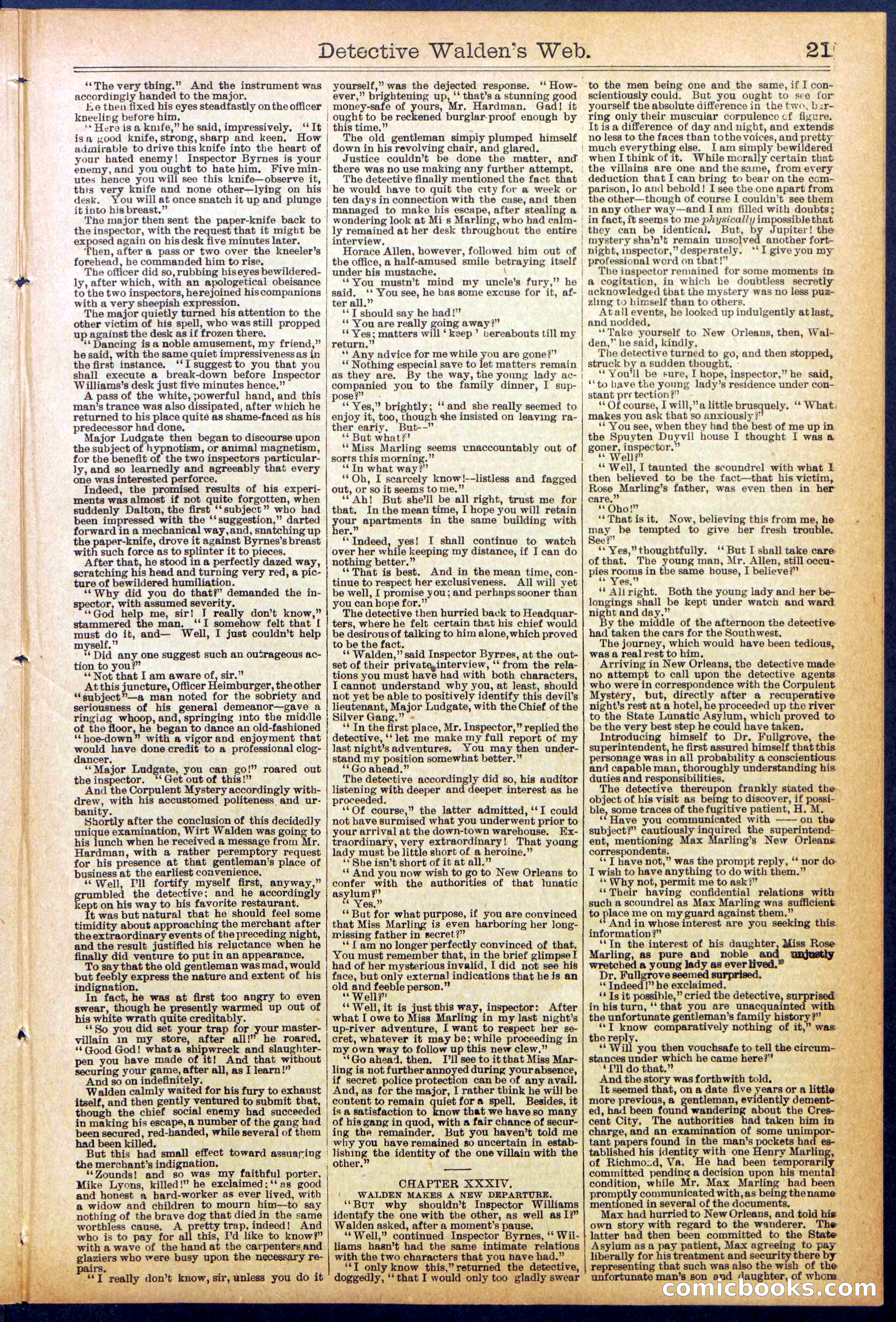 Beadle's Dime Library No. 827 — page 21 of 32