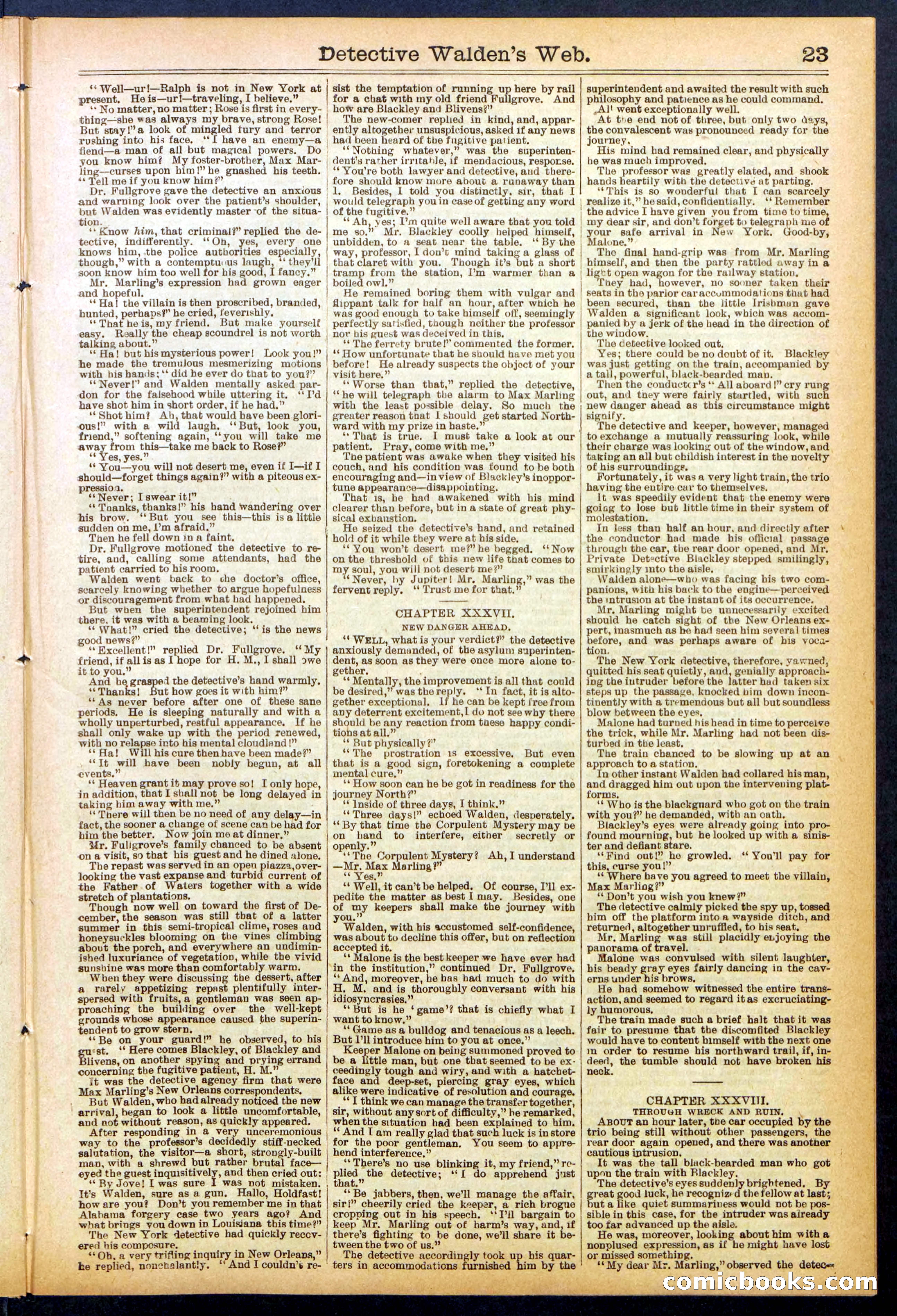 Beadle's Dime Library No. 827 — page 23 of 32