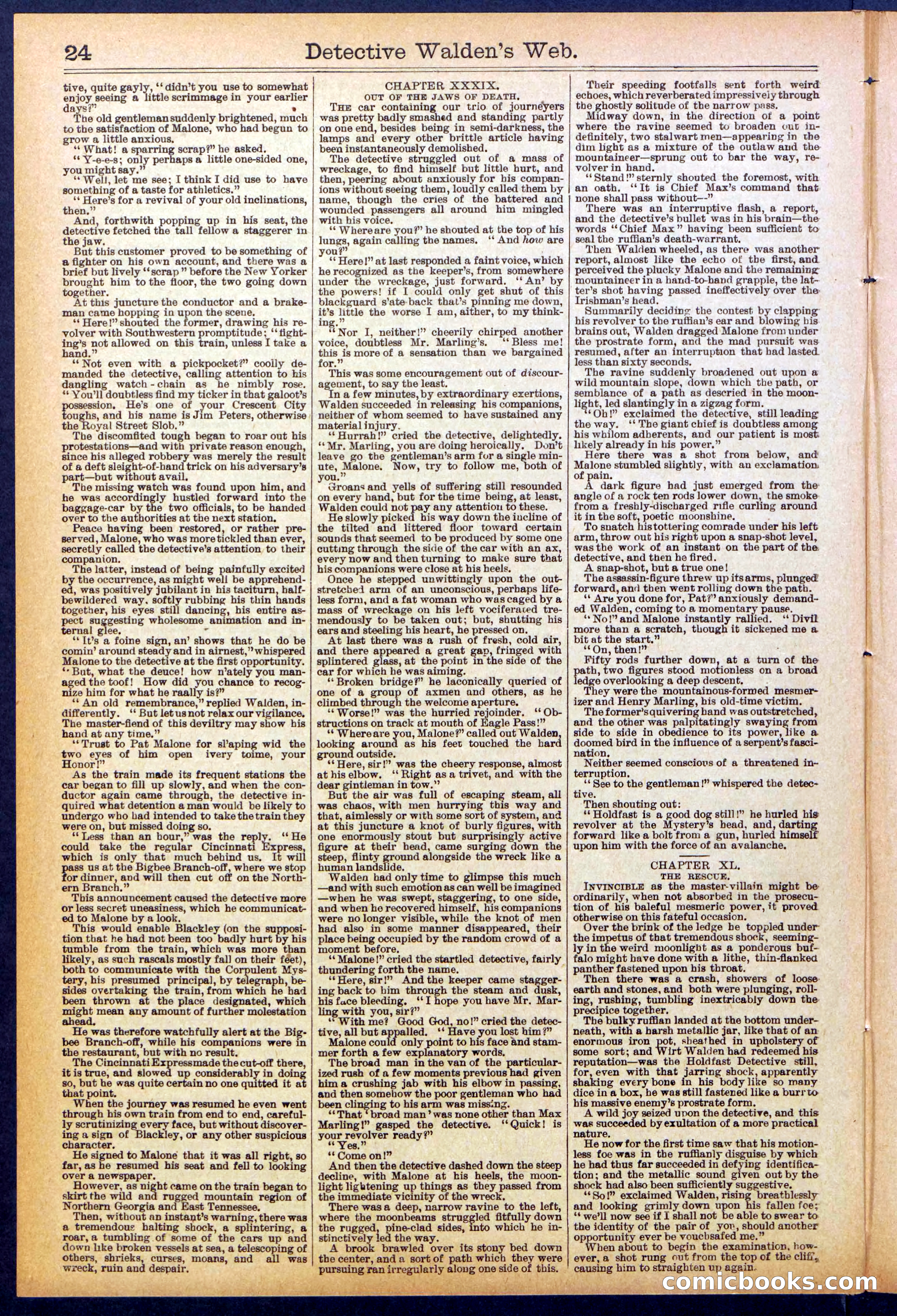 Beadle's Dime Library No. 827 — page 24 of 32