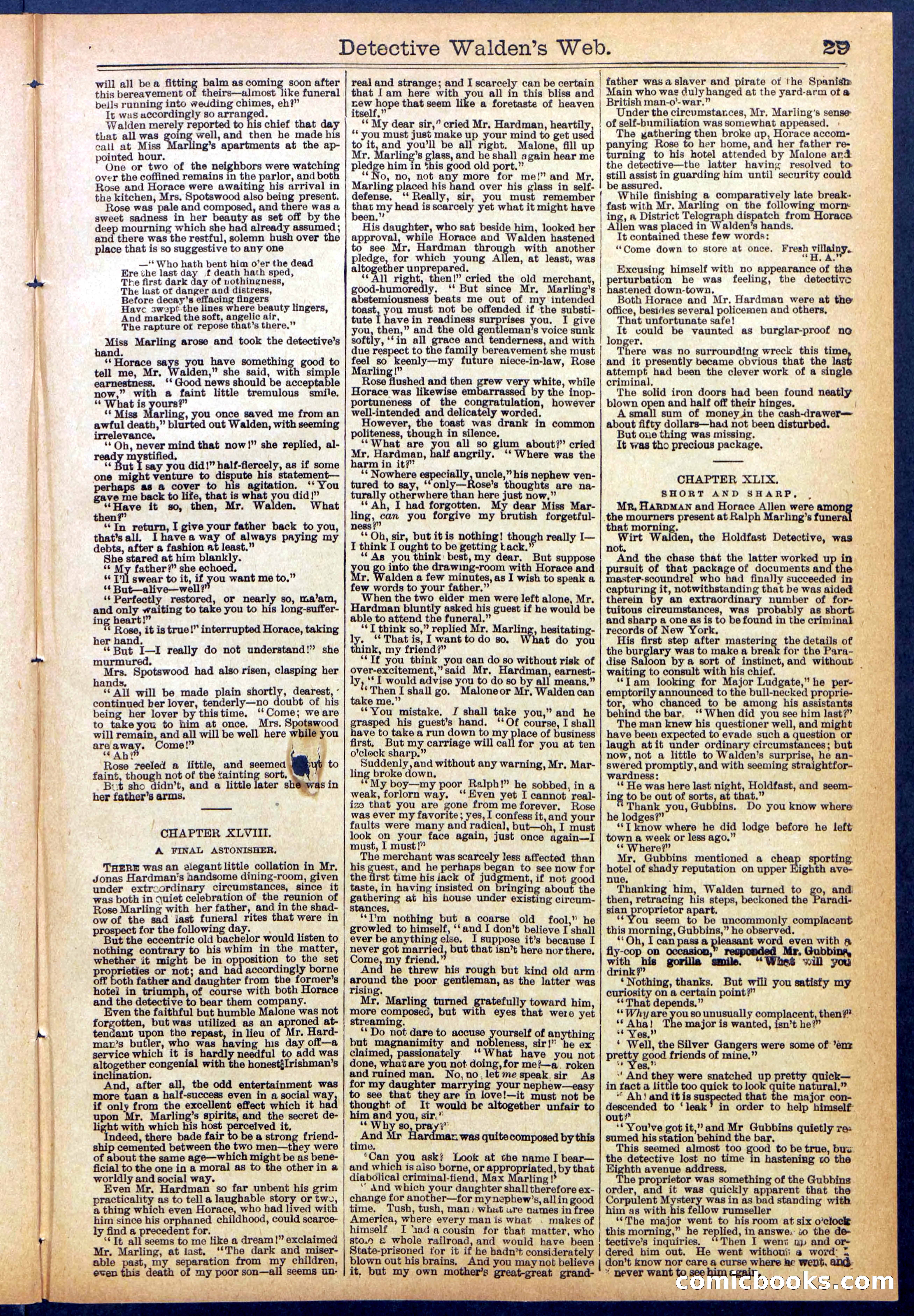 Beadle's Dime Library No. 827 — page 29 of 32