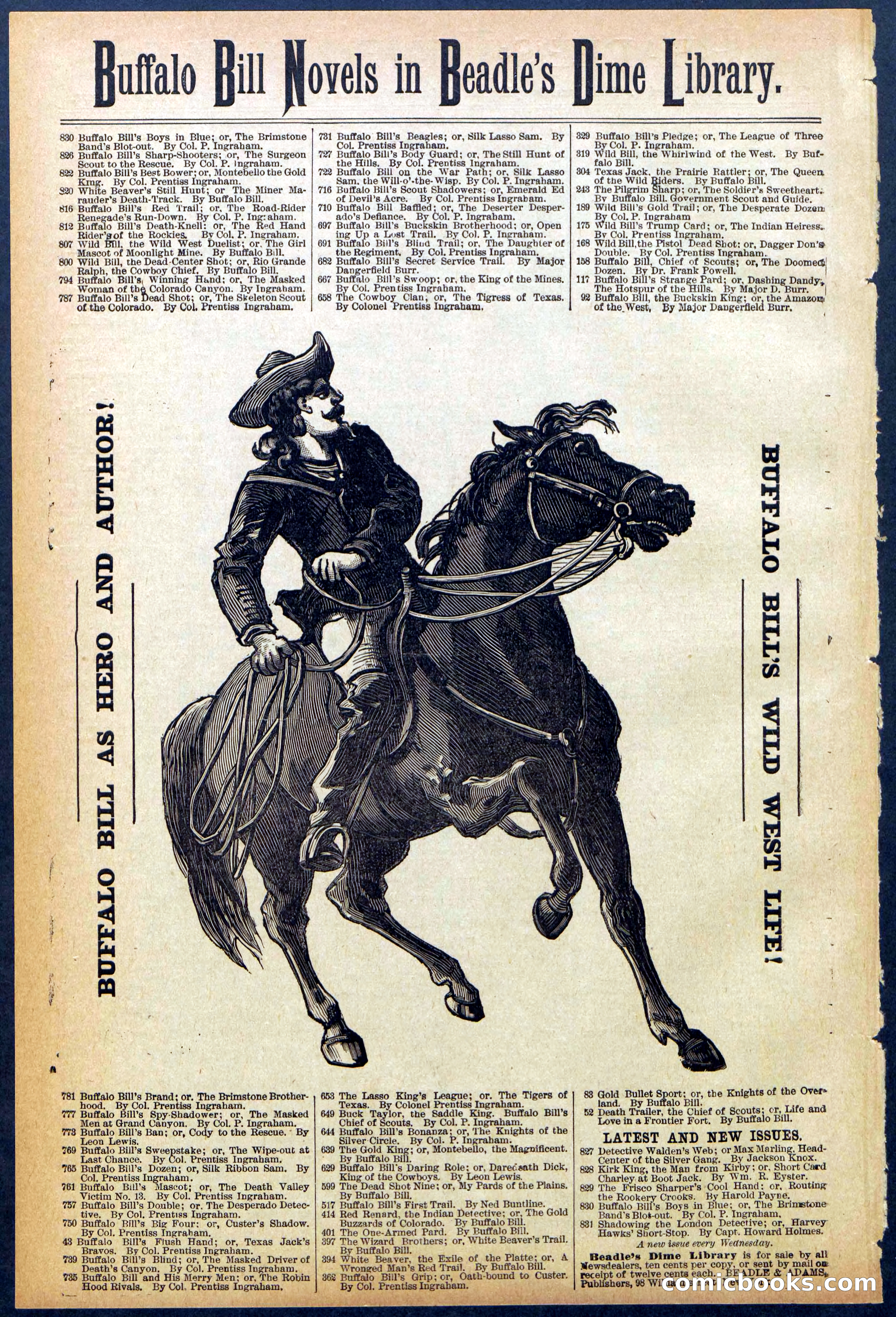 Beadle's Dime Library No. 827 — page 32 of 32