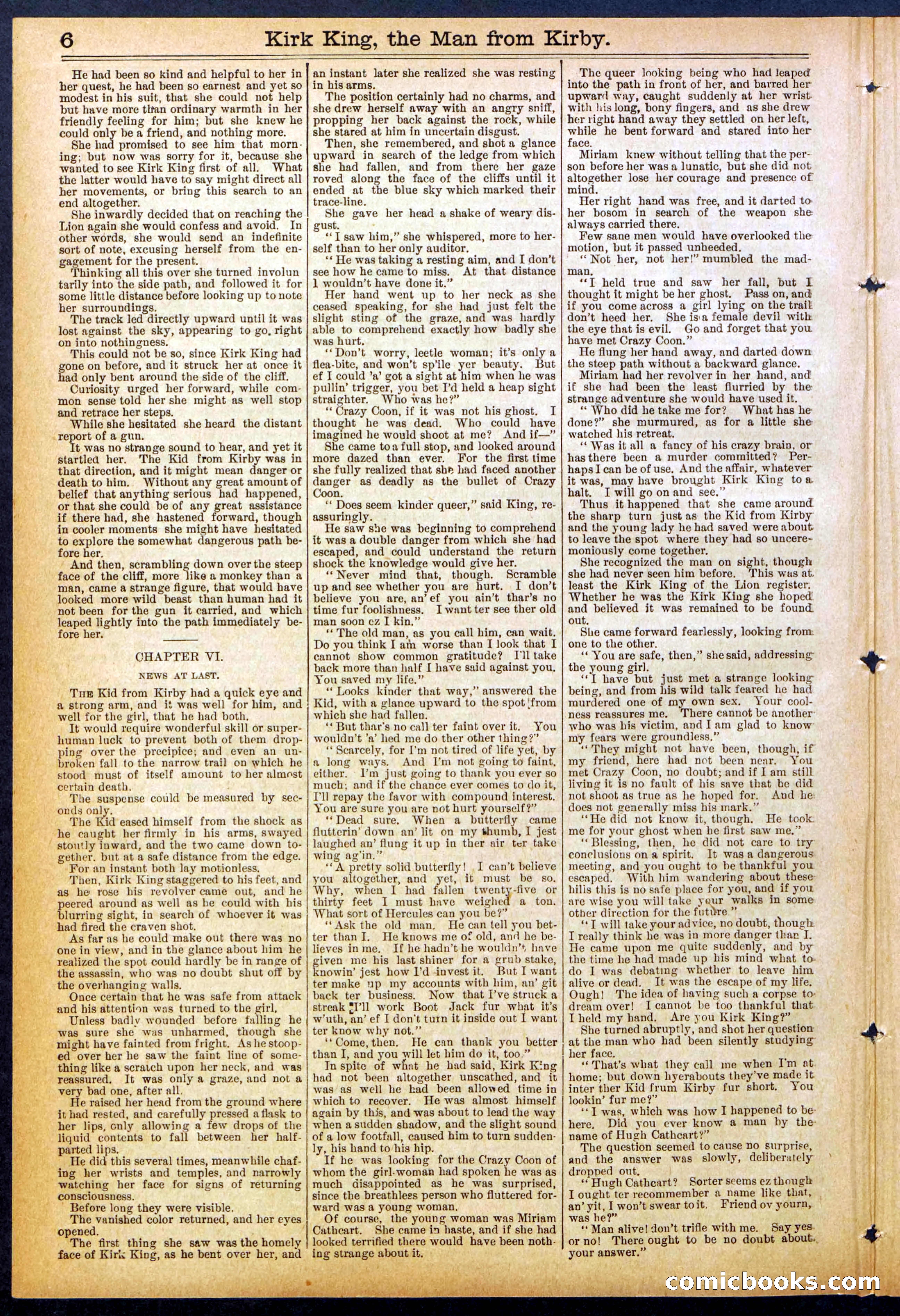 Beadle's Dime Library No. 828 — page 6 of 32