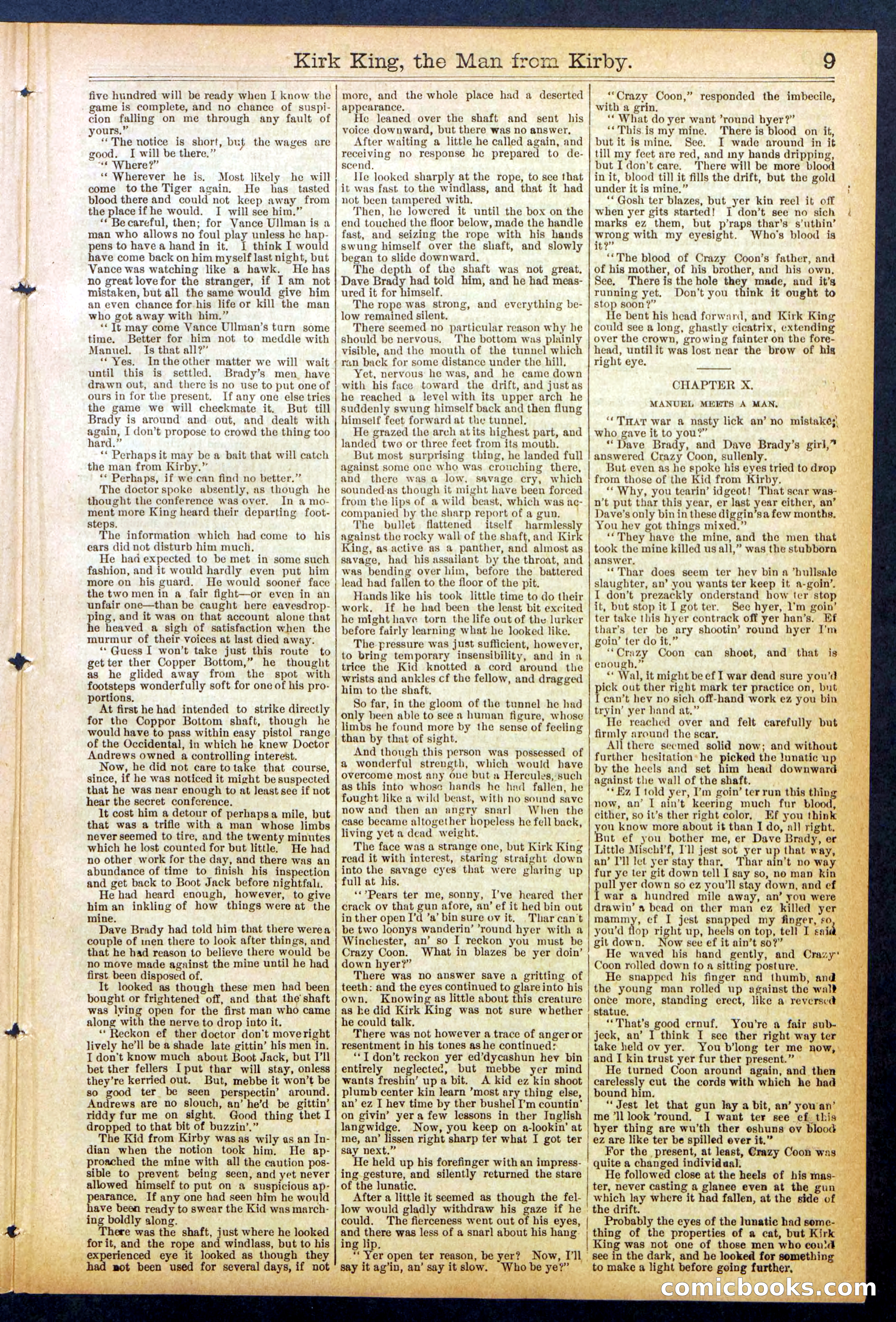 Beadle's Dime Library No. 828 — page 9 of 32