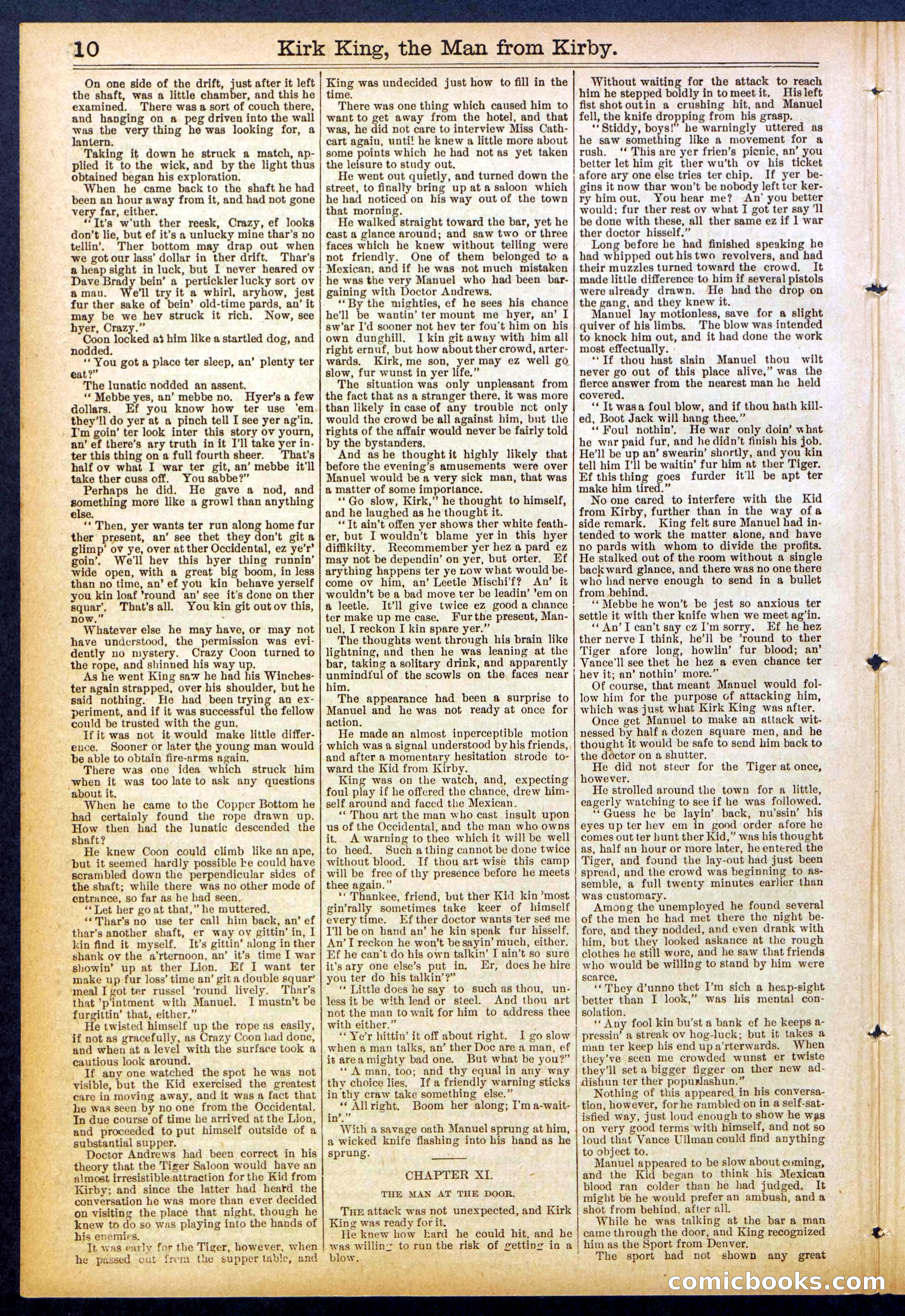 Beadle's Dime Library No. 828 — page 10 of 32