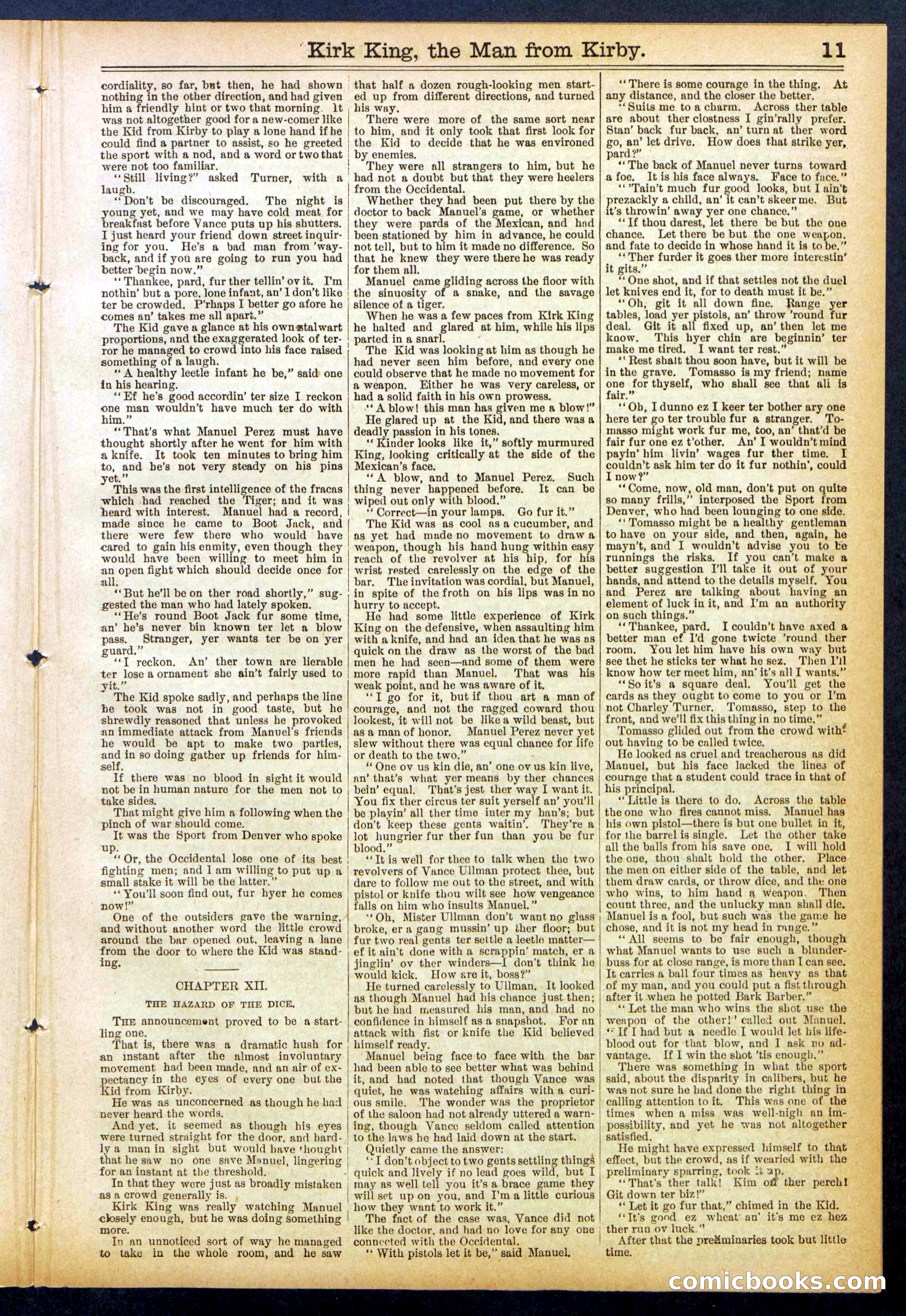 Beadle's Dime Library No. 828 — page 11 of 32