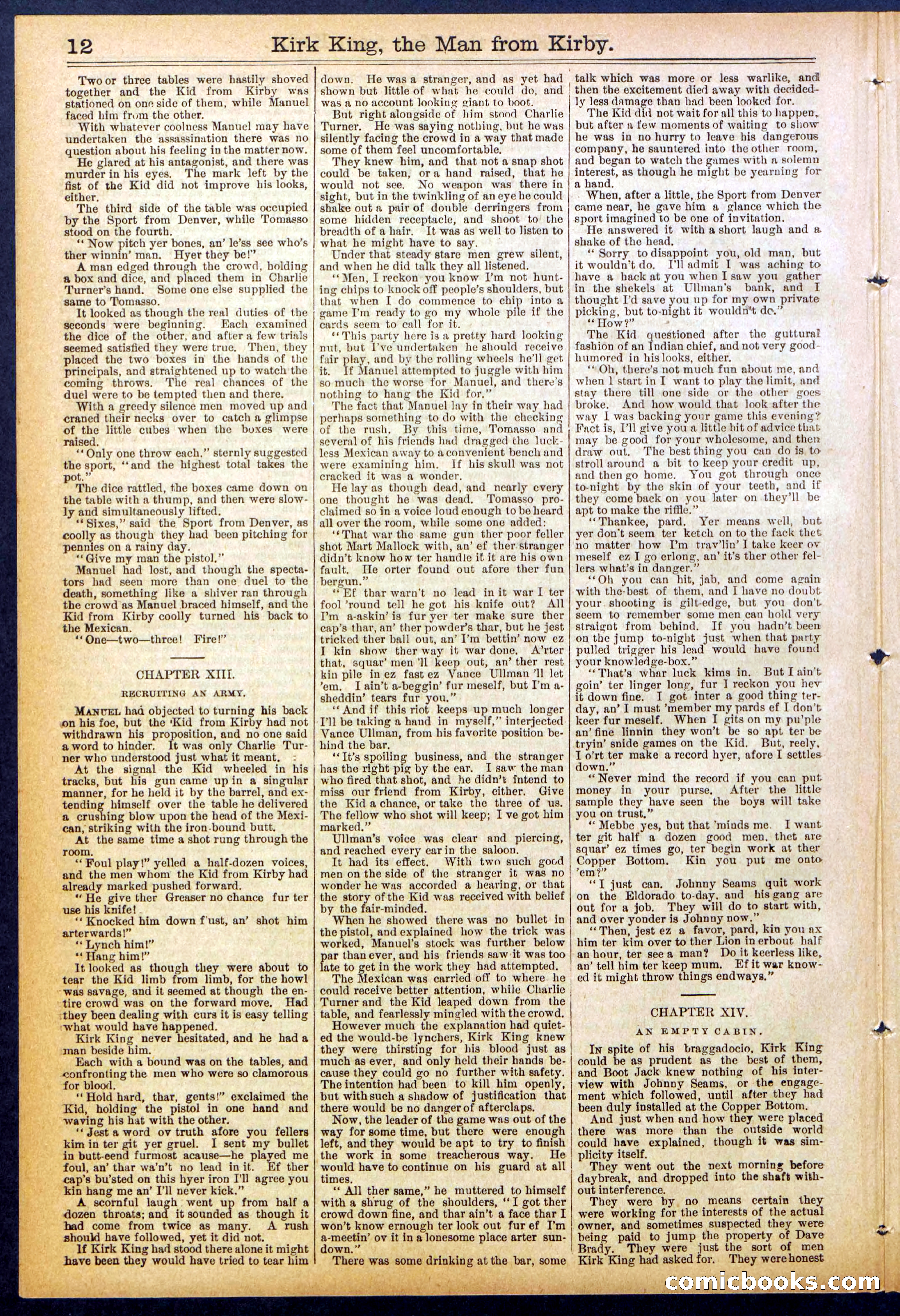 Beadle's Dime Library No. 828 — page 12 of 32