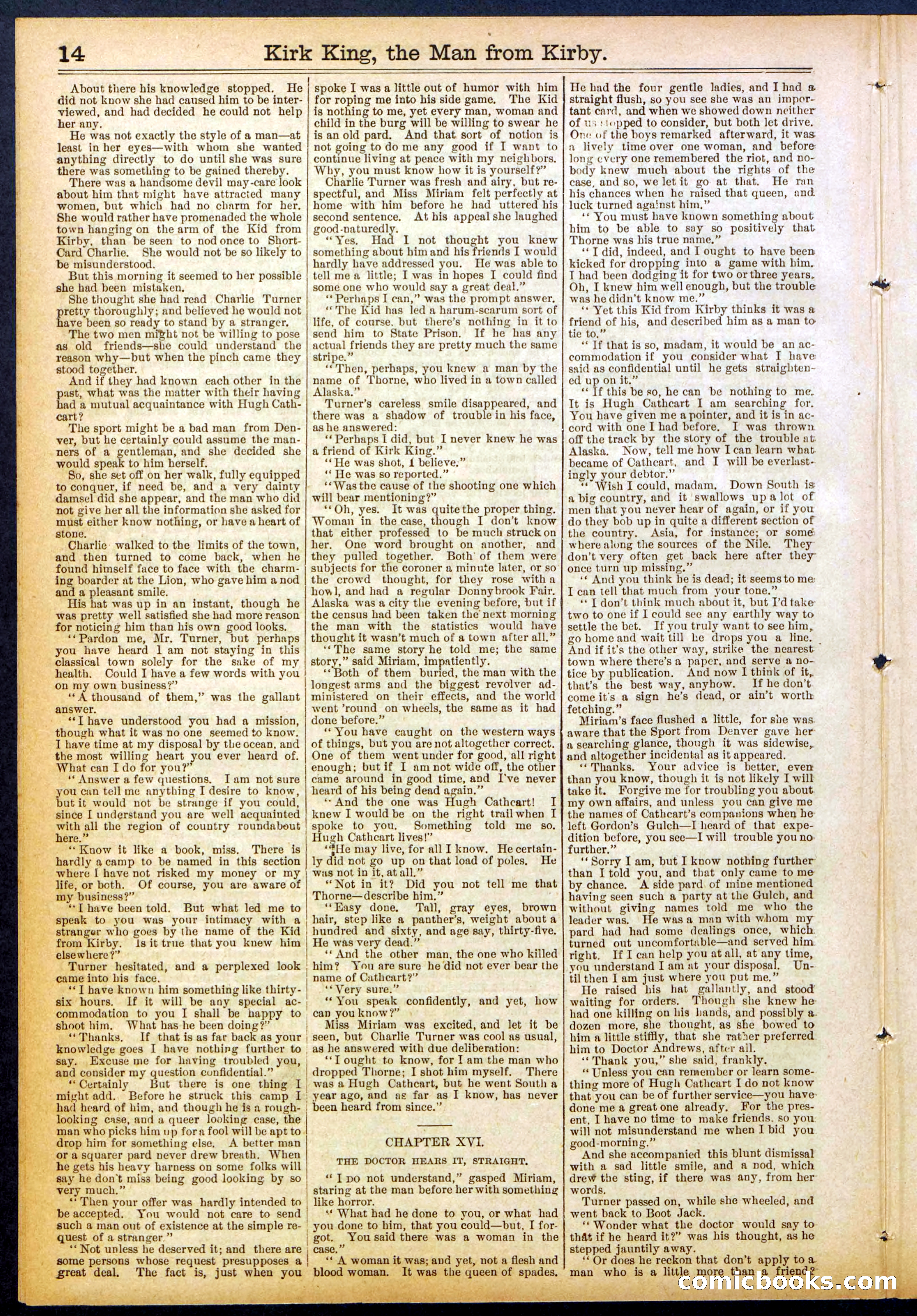 Beadle's Dime Library No. 828 — page 14 of 32