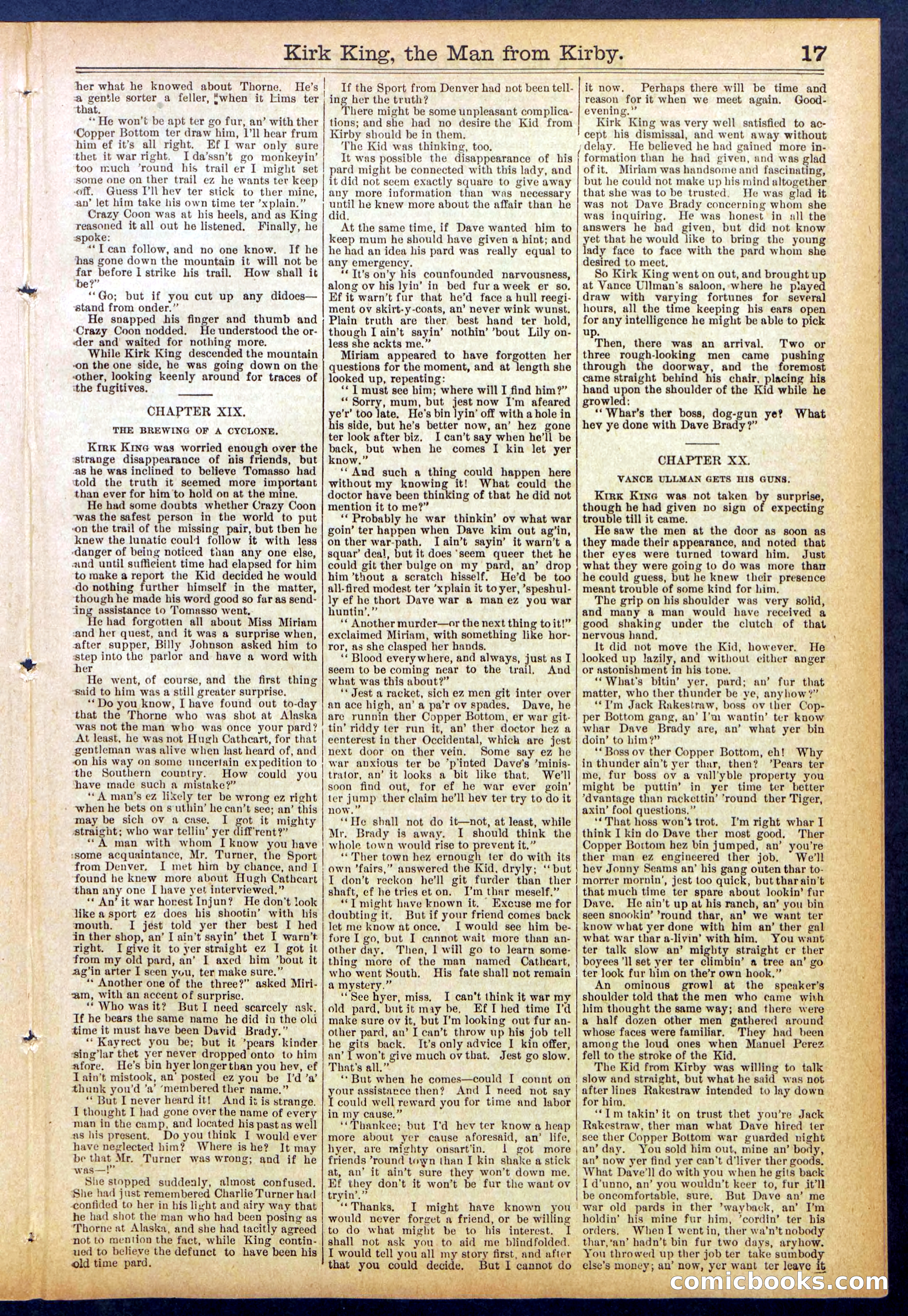 Beadle's Dime Library No. 828 — page 17 of 32