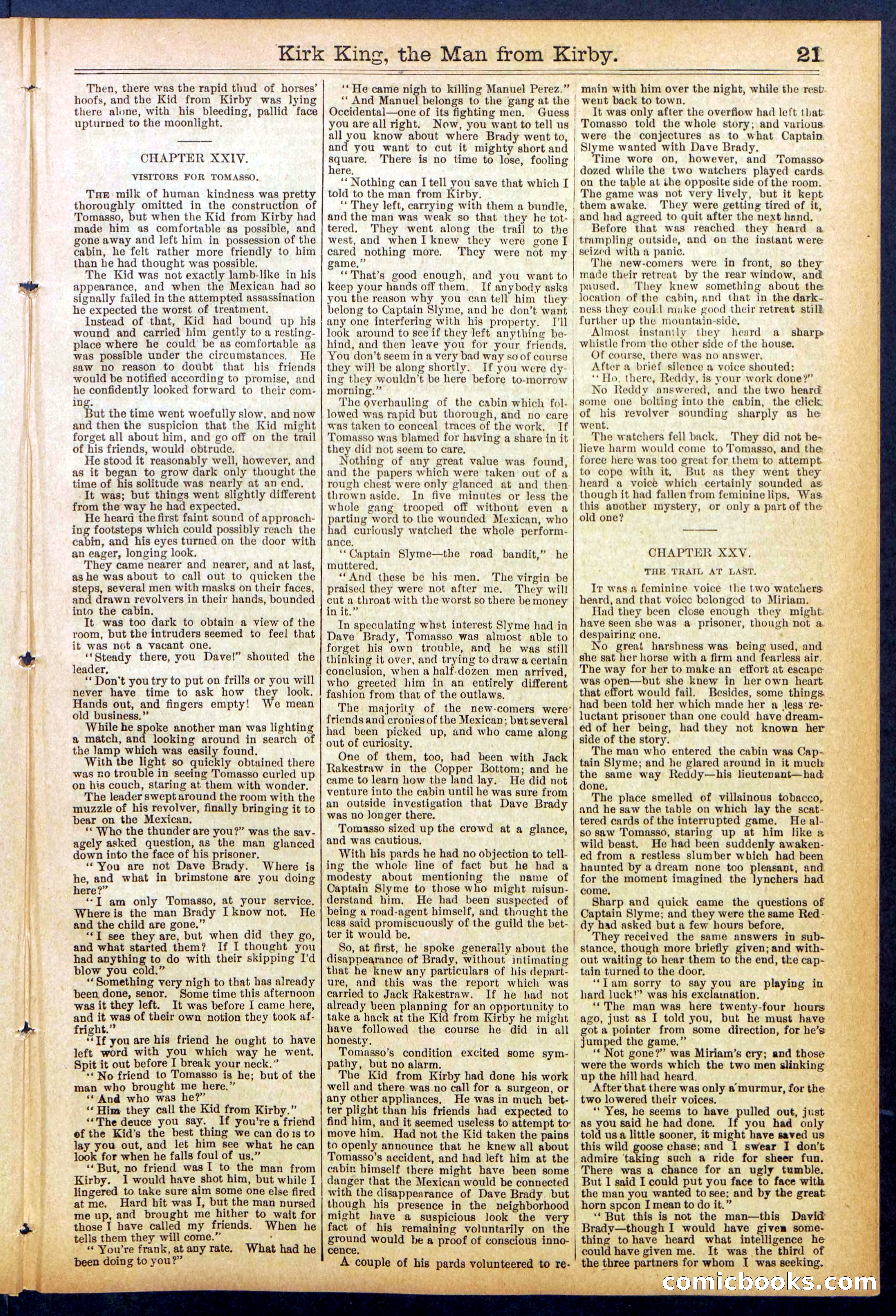 Beadle's Dime Library No. 828 — page 21 of 32