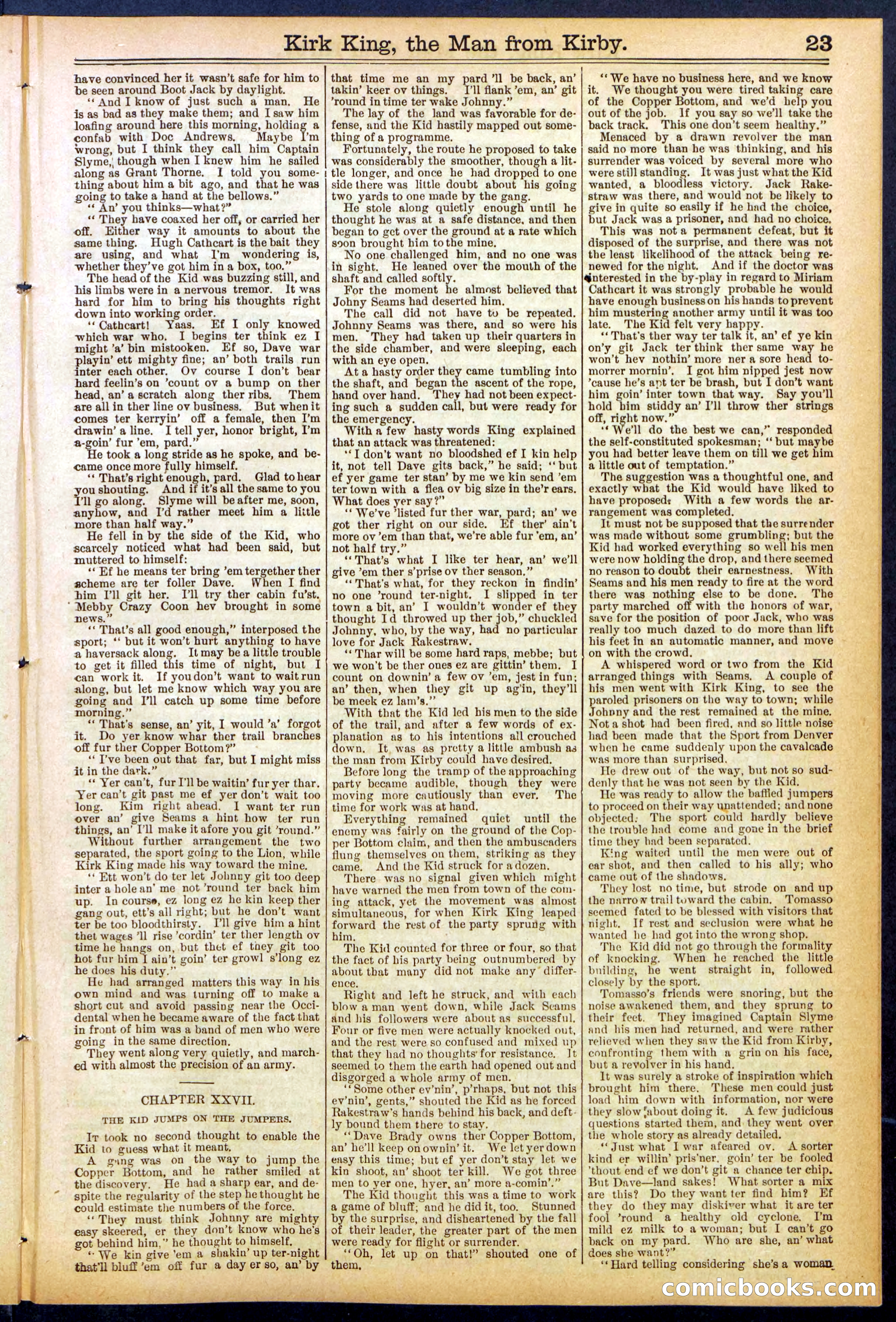 Beadle's Dime Library No. 828 — page 23 of 32