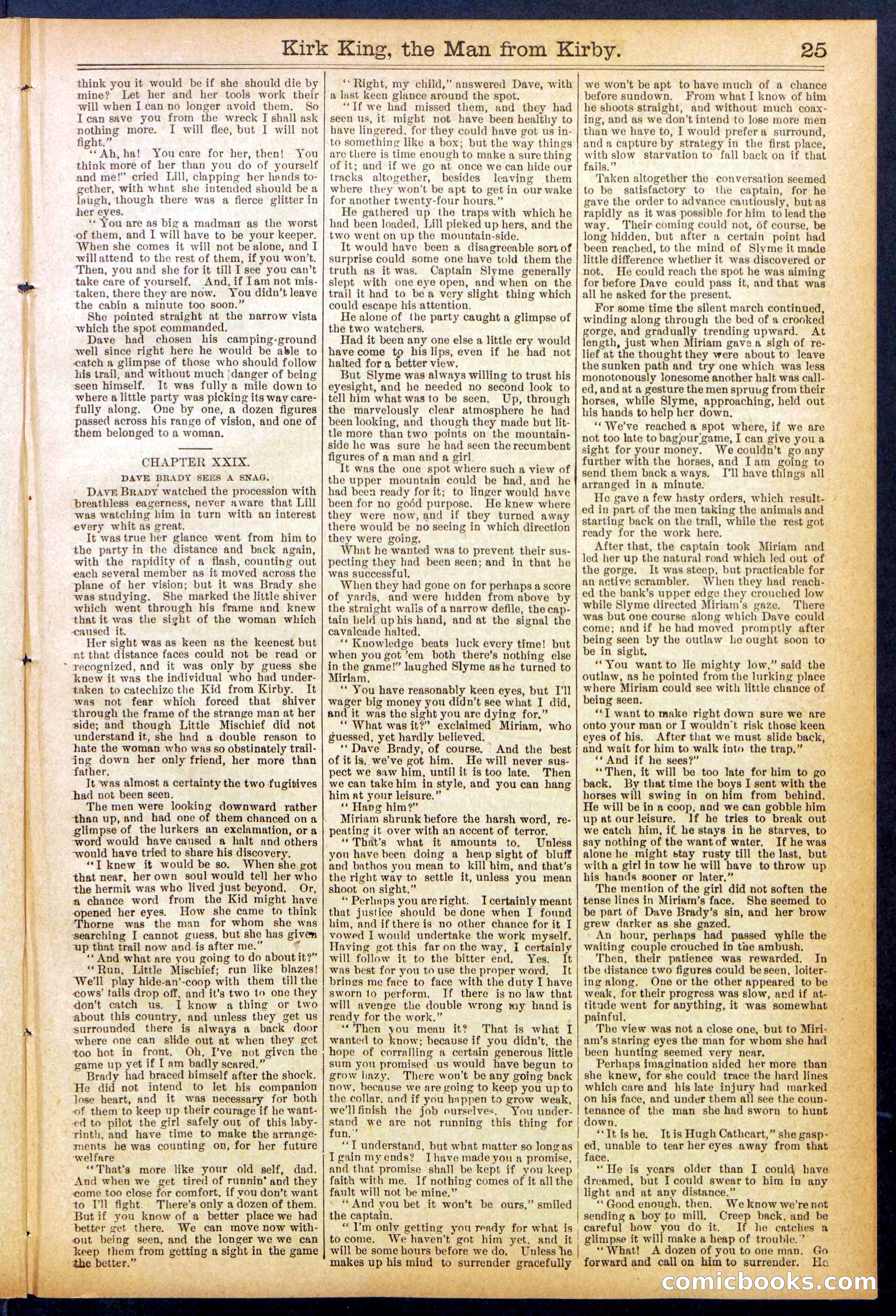 Beadle's Dime Library No. 828 — page 25 of 32