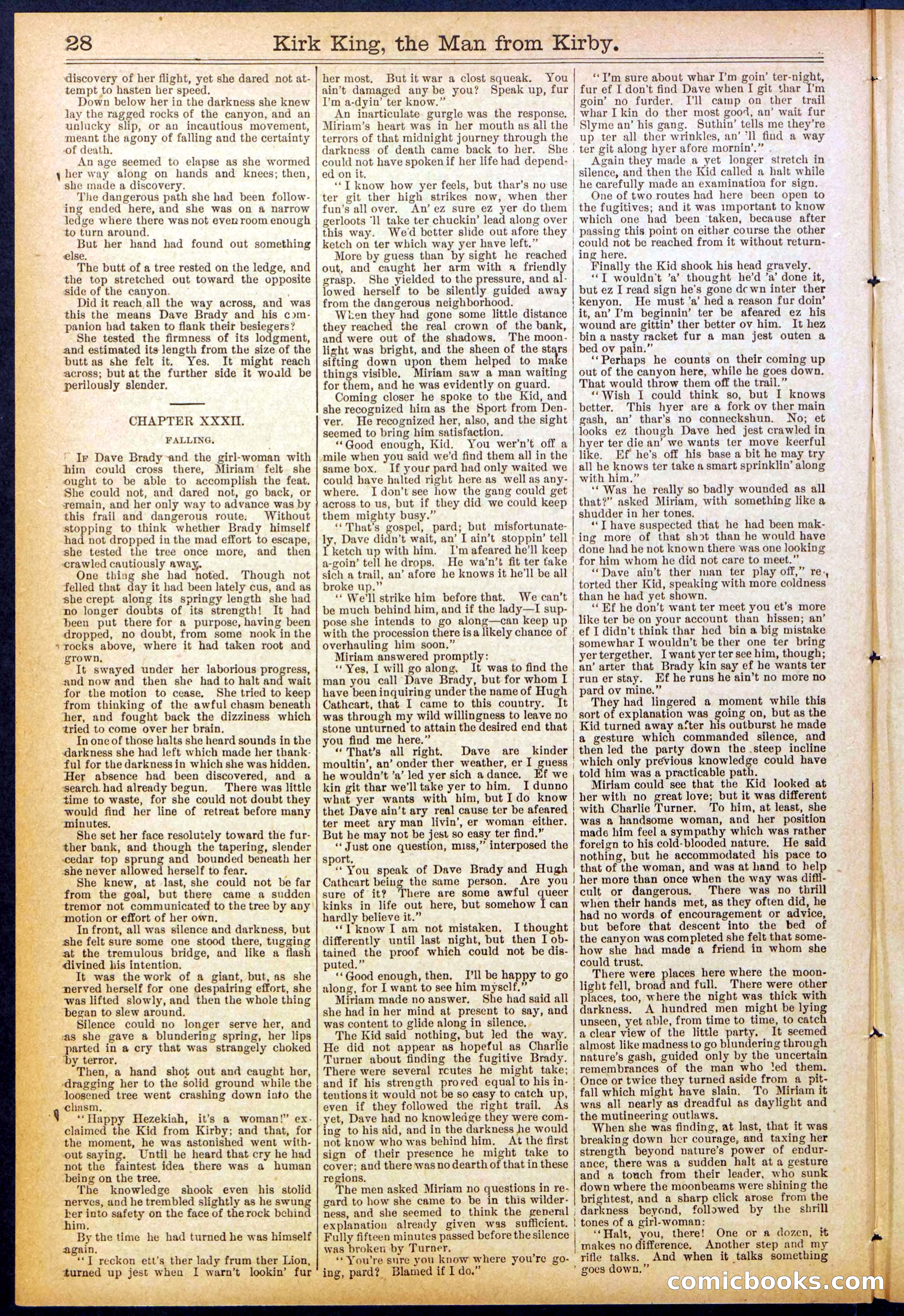 Beadle's Dime Library No. 828 — page 28 of 32