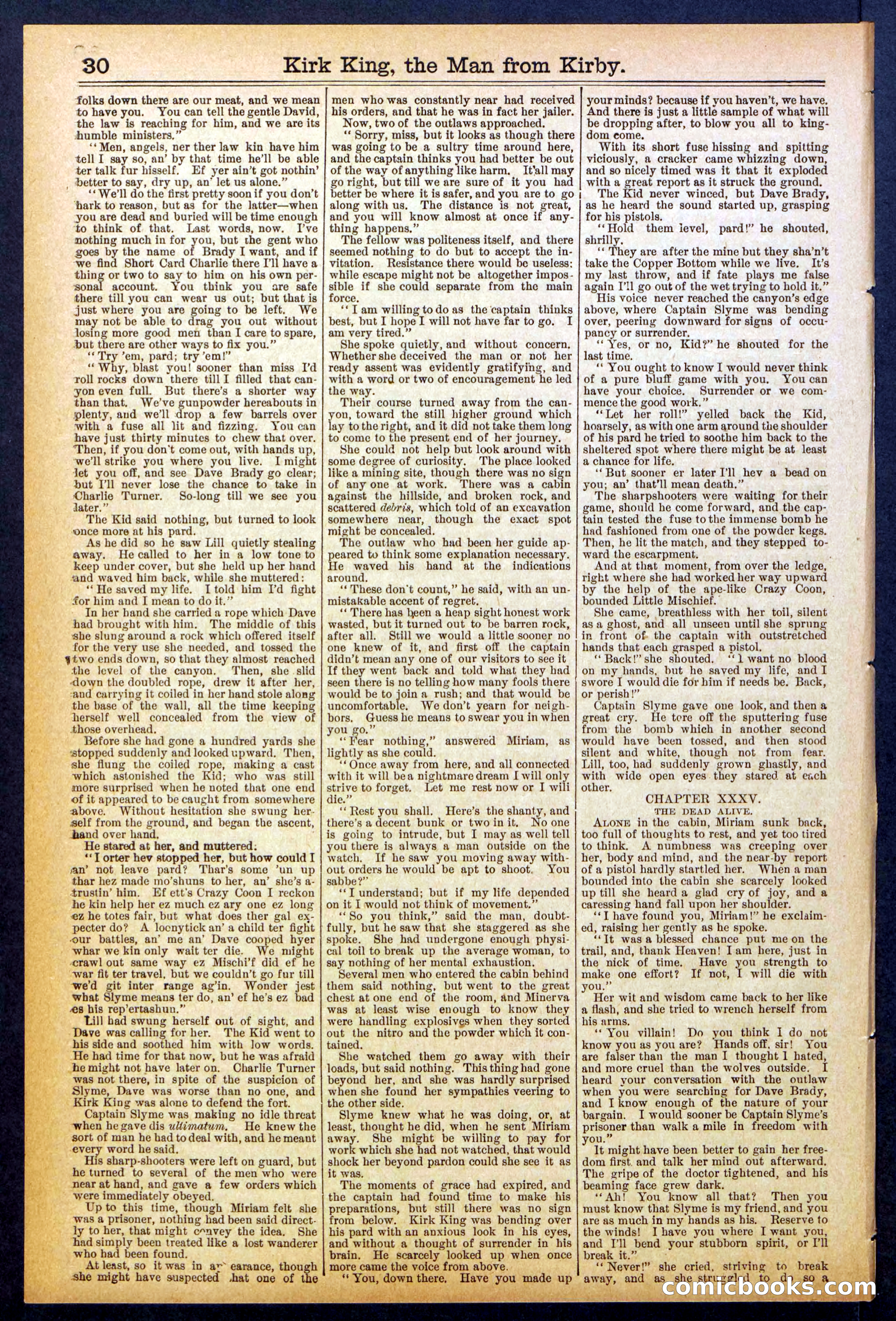 Beadle's Dime Library No. 828 — page 30 of 32
