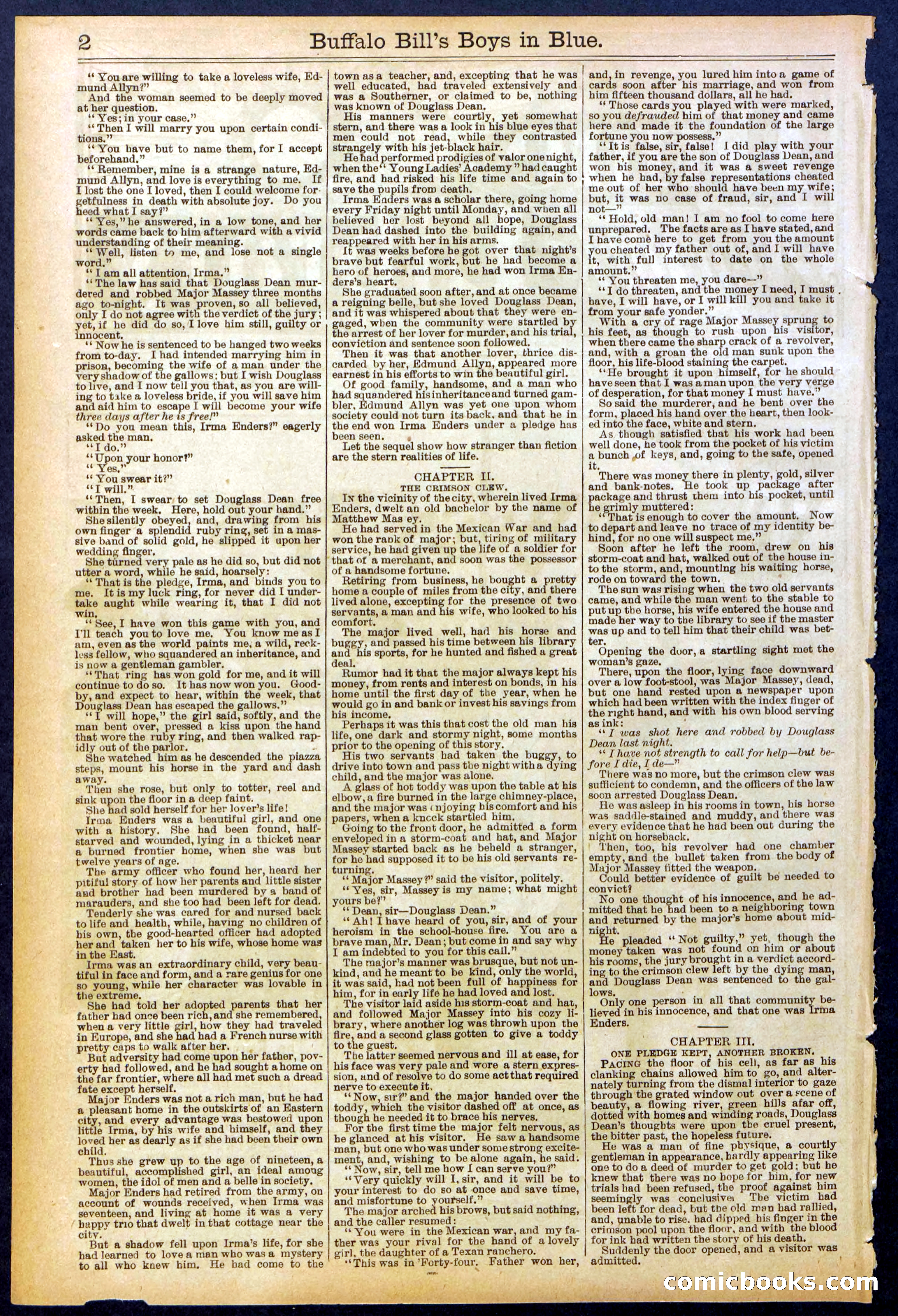Beadle's Dime Library No. 830 — page 2 of 32