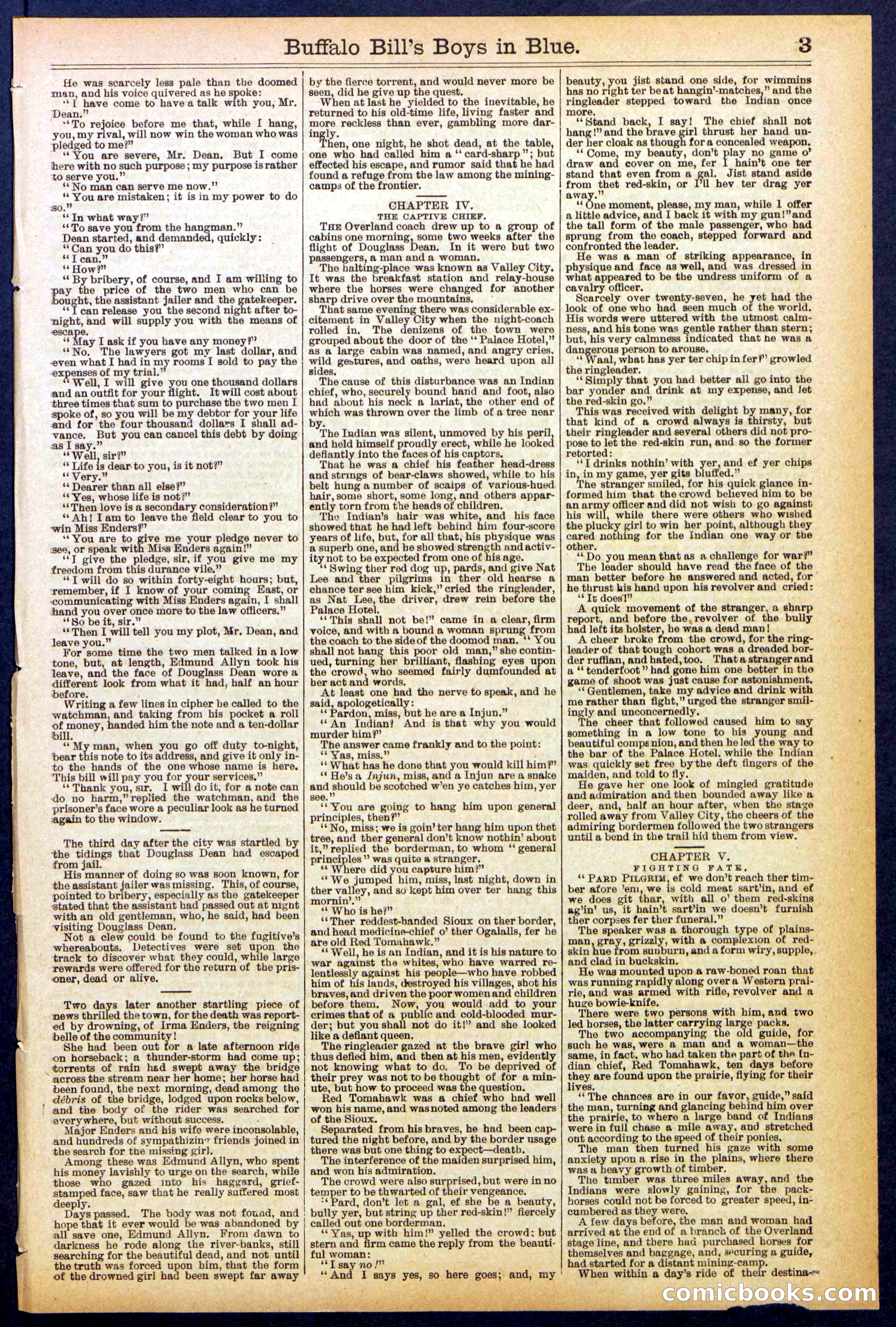 Beadle's Dime Library No. 830 — page 3 of 32