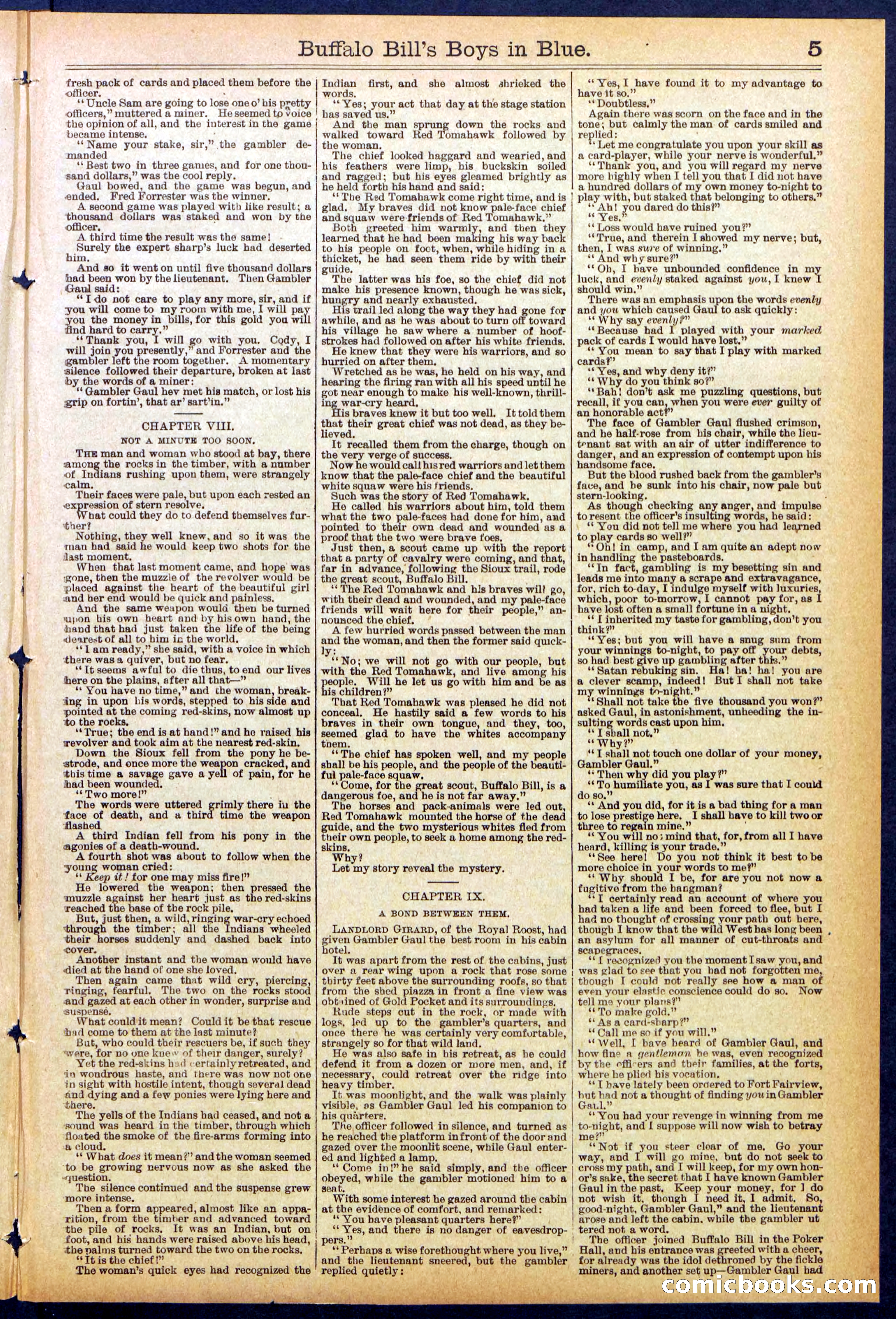 Beadle's Dime Library No. 830 — page 5 of 32