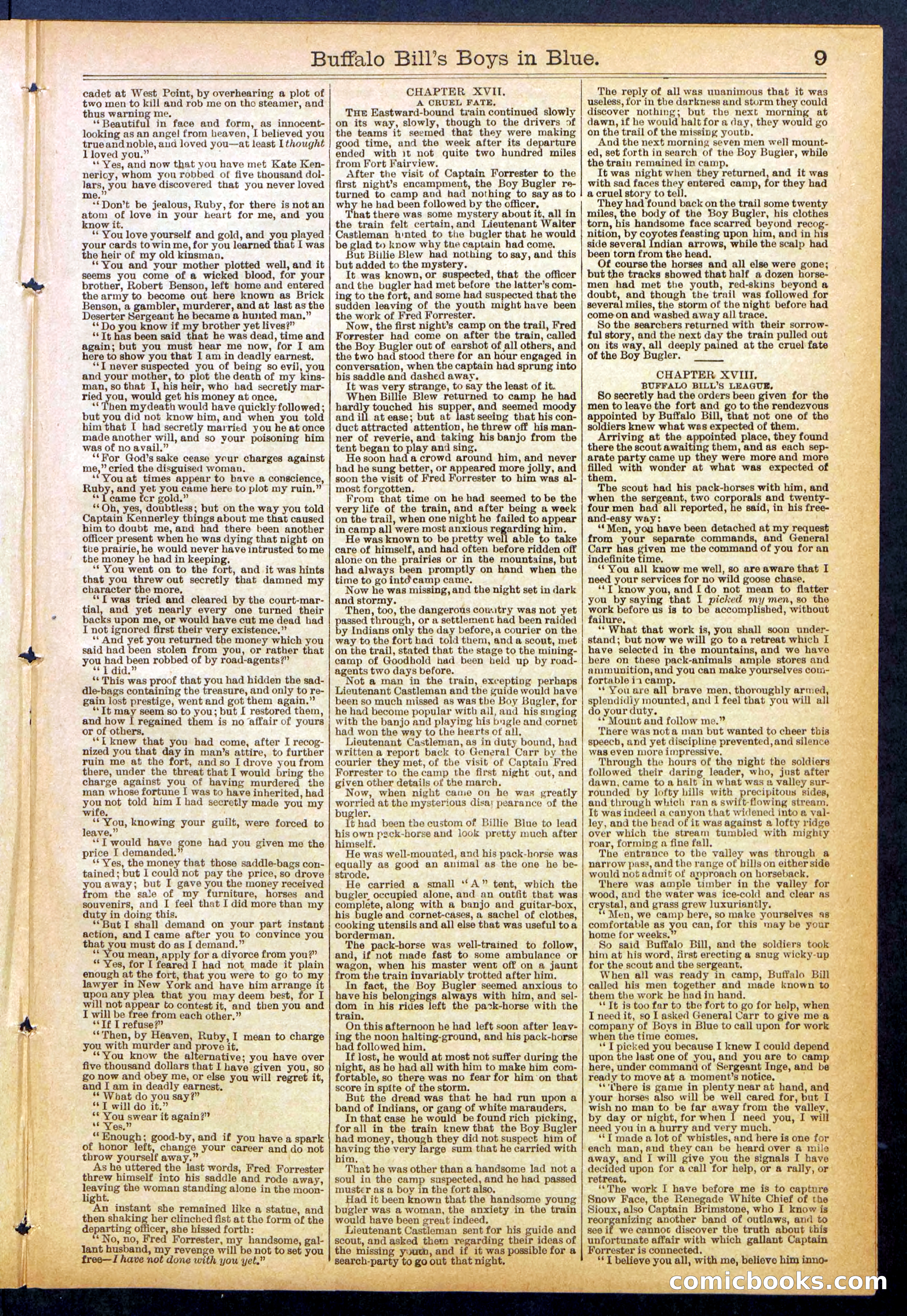 Beadle's Dime Library No. 830 — page 9 of 32