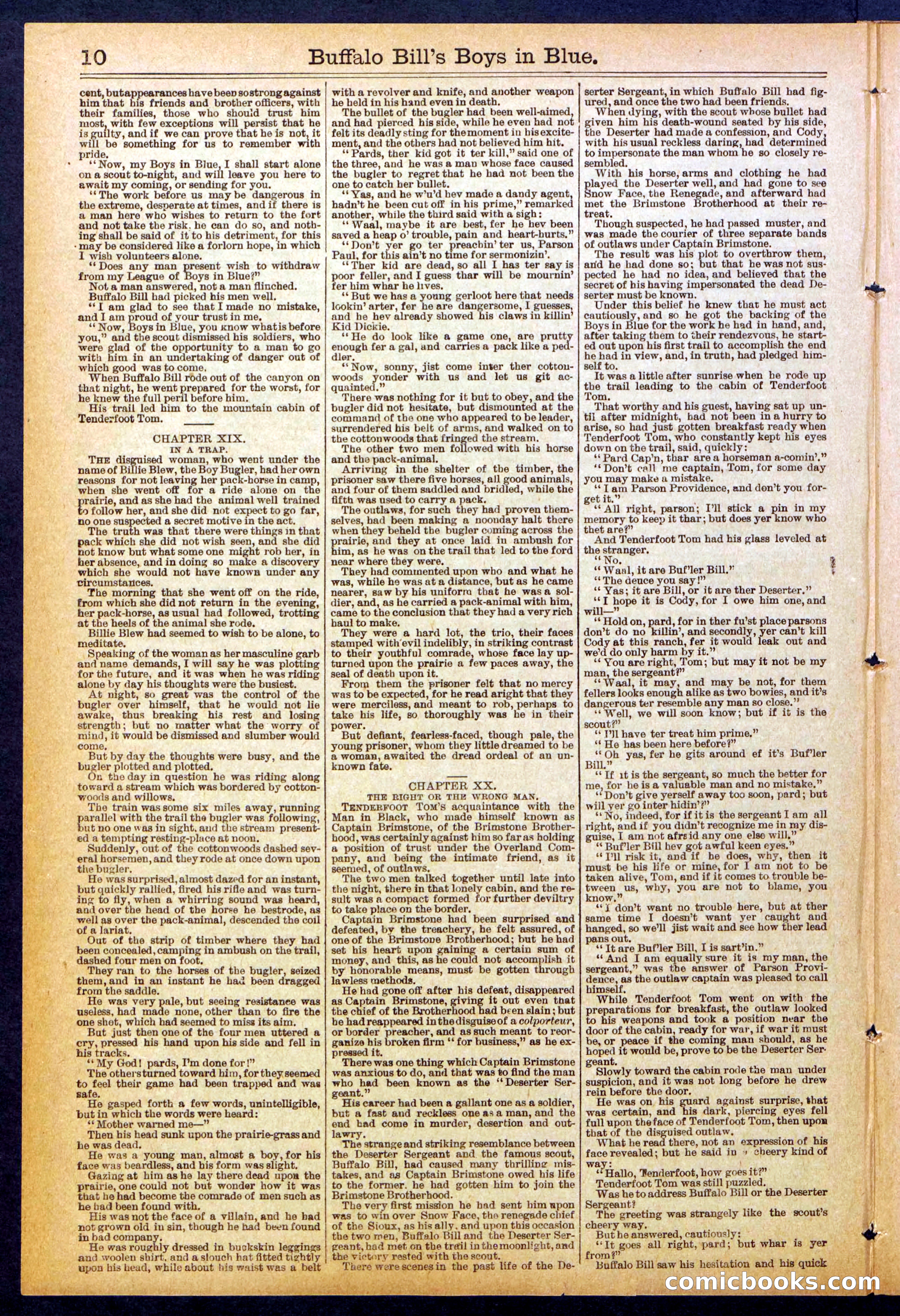 Beadle's Dime Library No. 830 — page 10 of 32