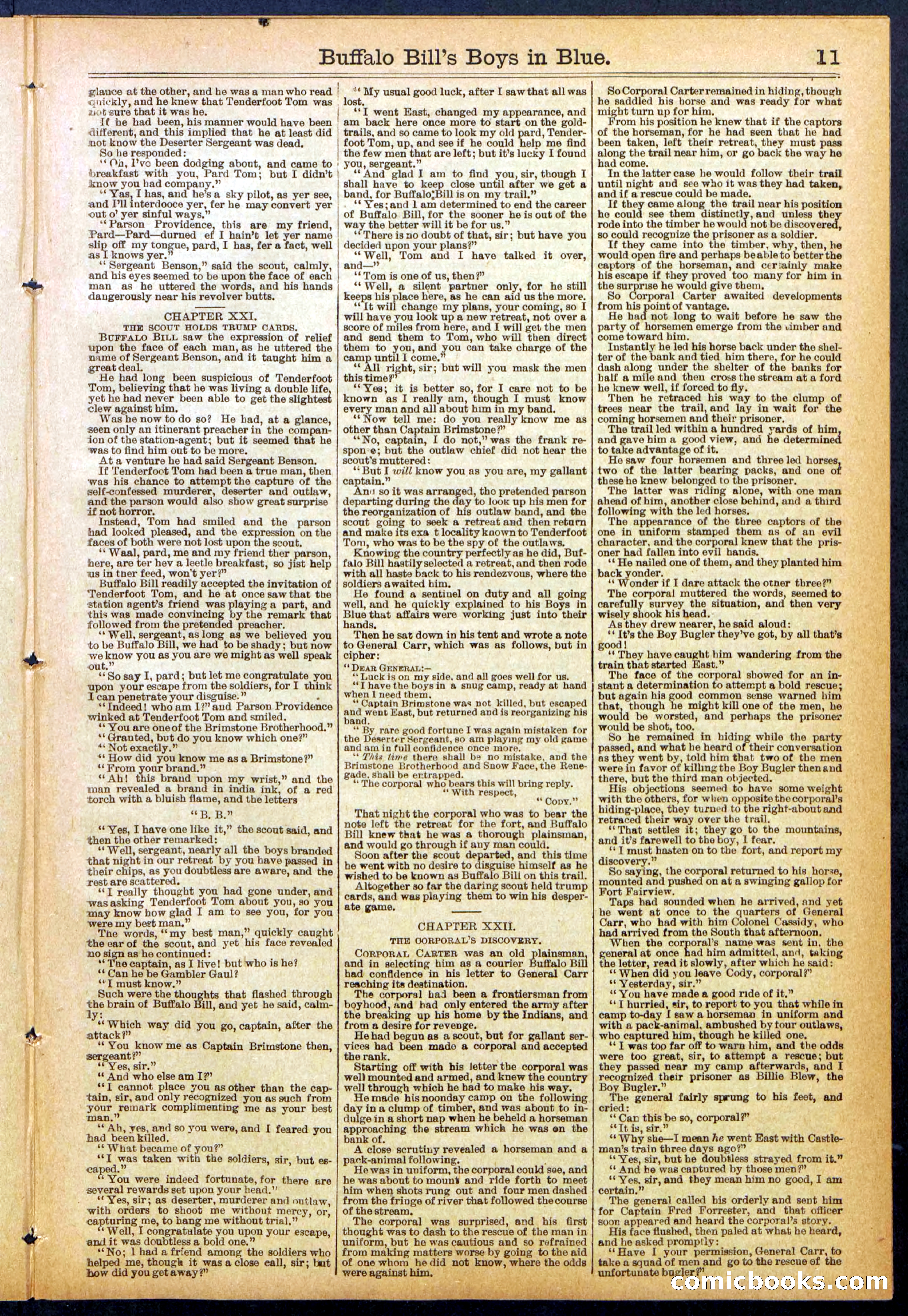Beadle's Dime Library No. 830 — page 11 of 32