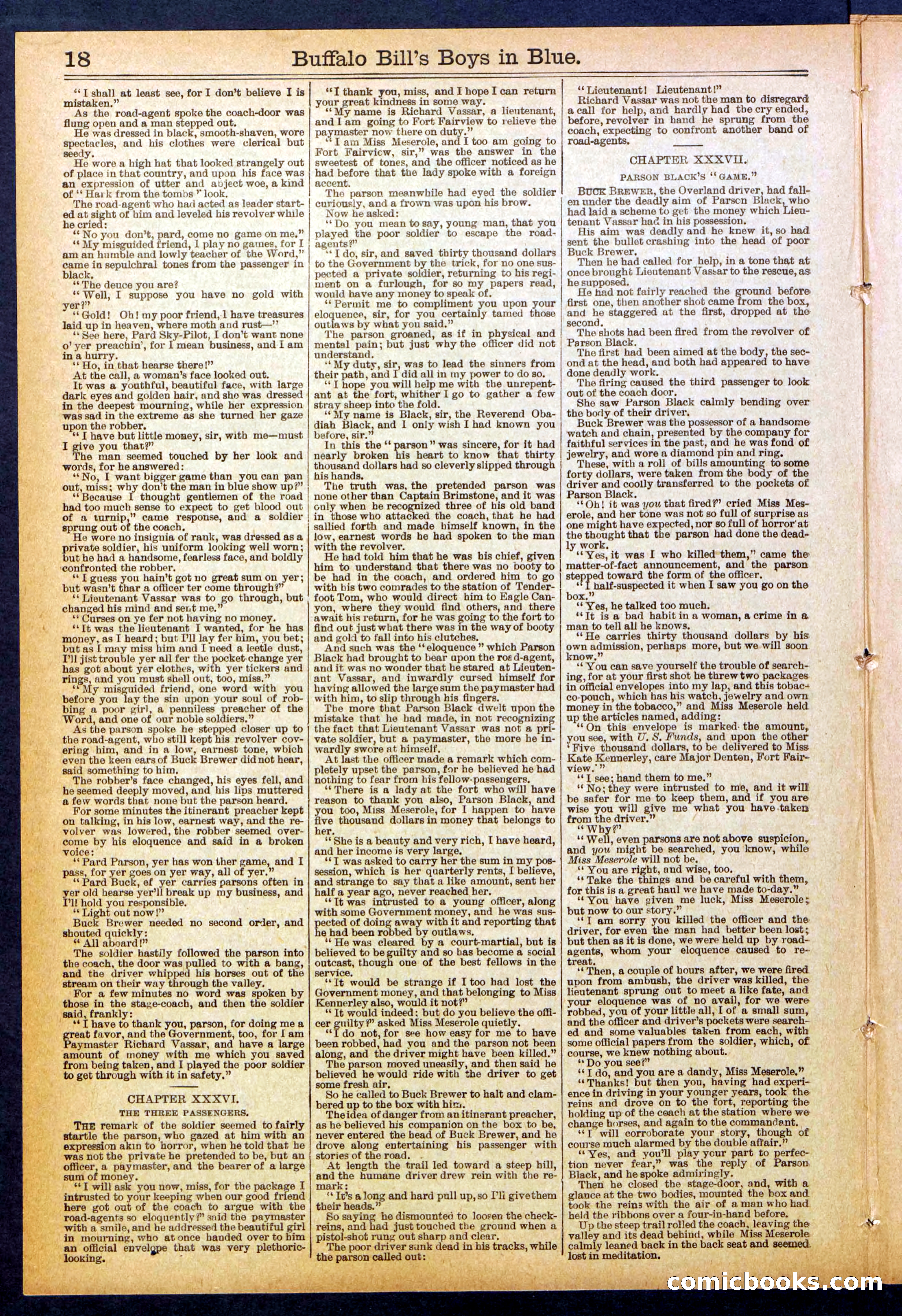 Beadle's Dime Library No. 830 — page 18 of 32