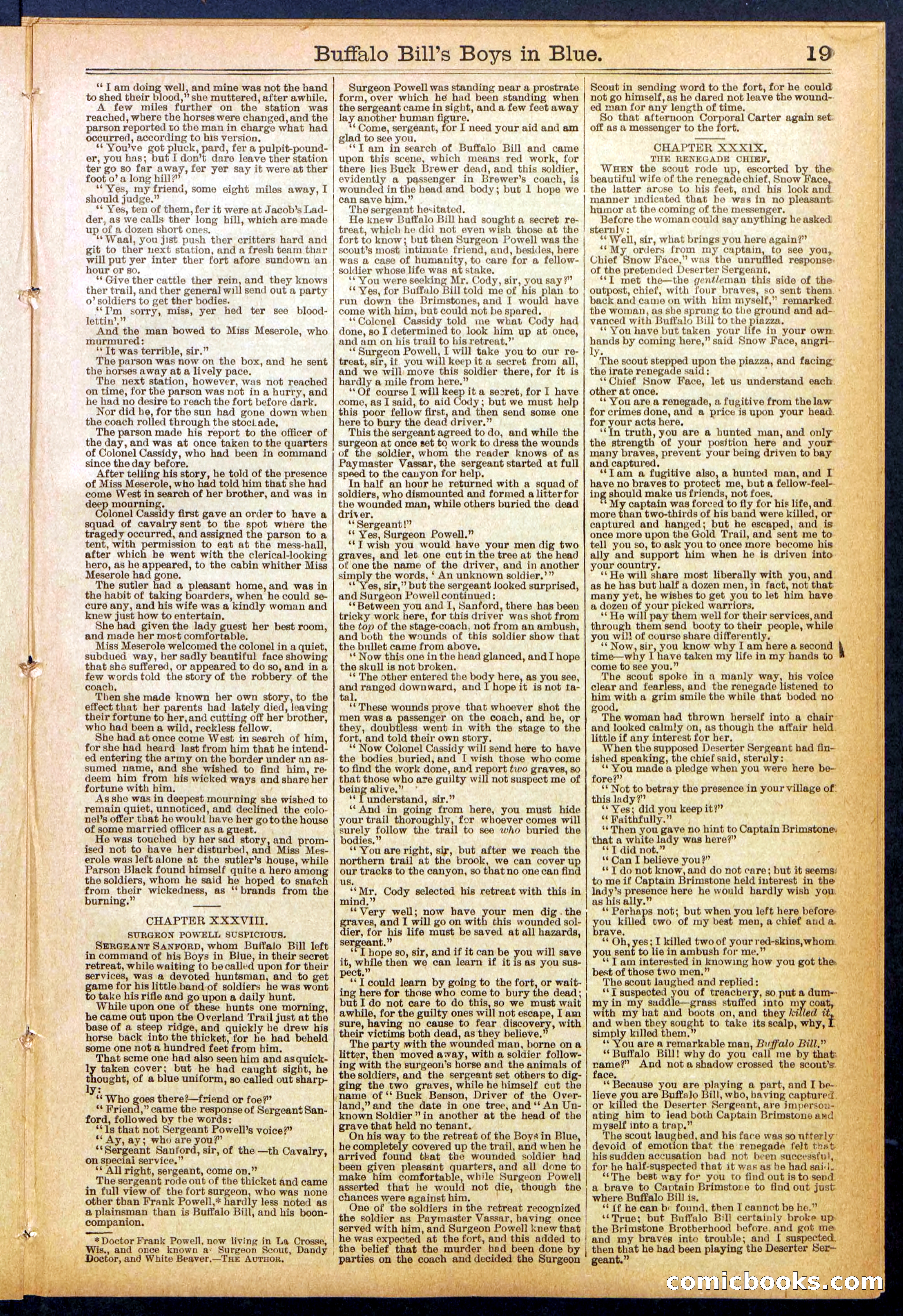 Beadle's Dime Library No. 830 — page 19 of 32