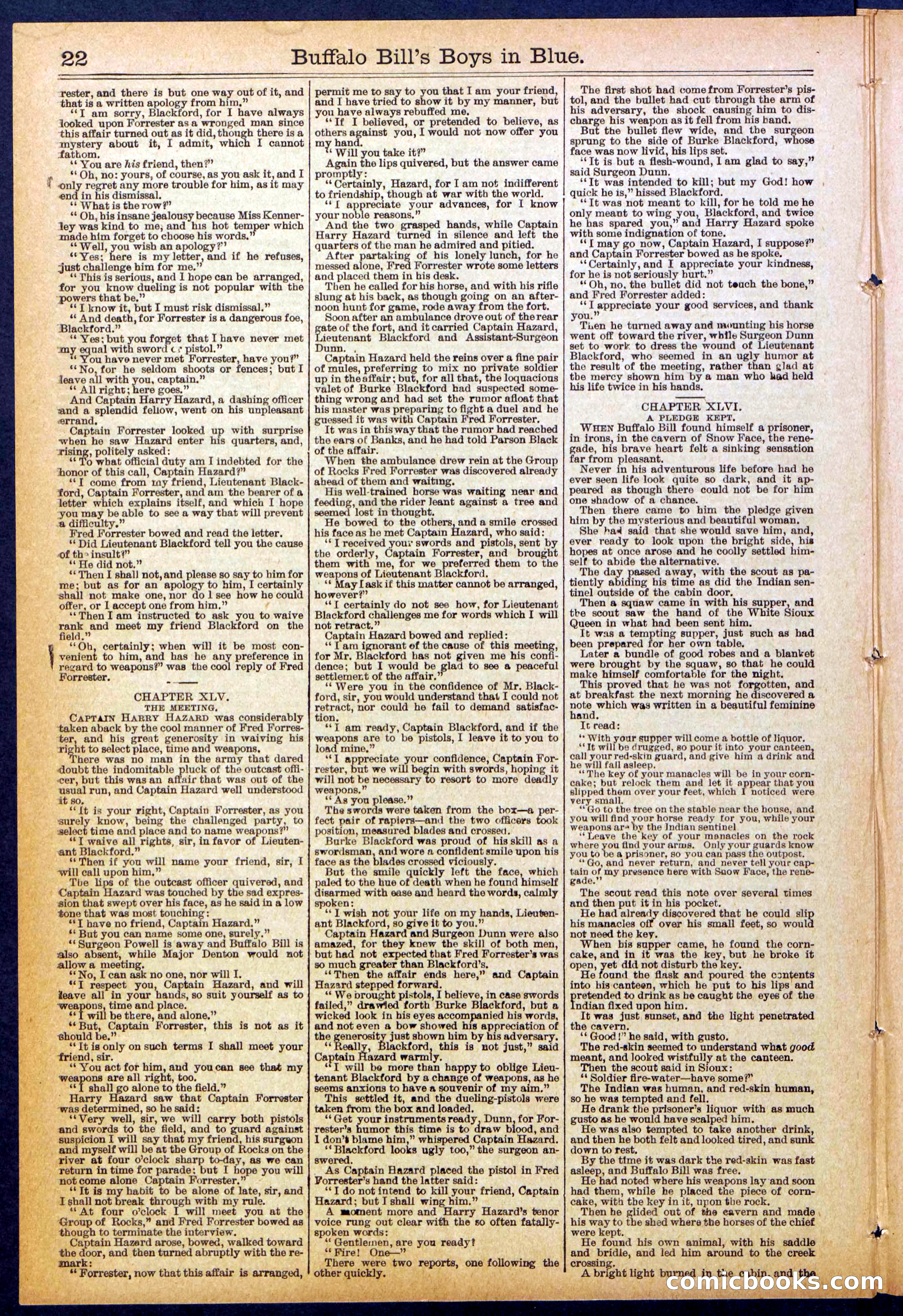 Beadle's Dime Library No. 830 — page 22 of 32
