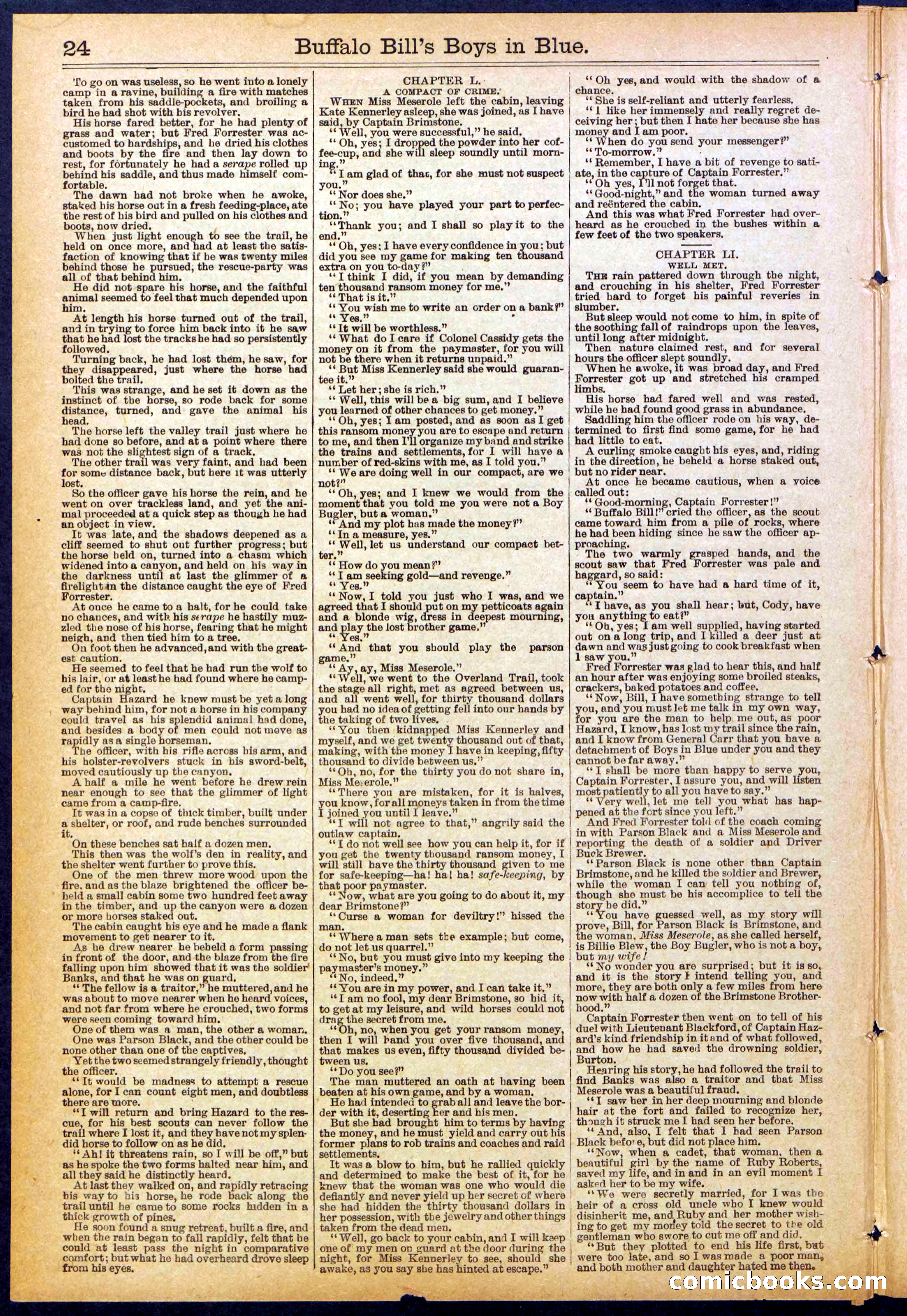 Beadle's Dime Library No. 830 — page 24 of 32