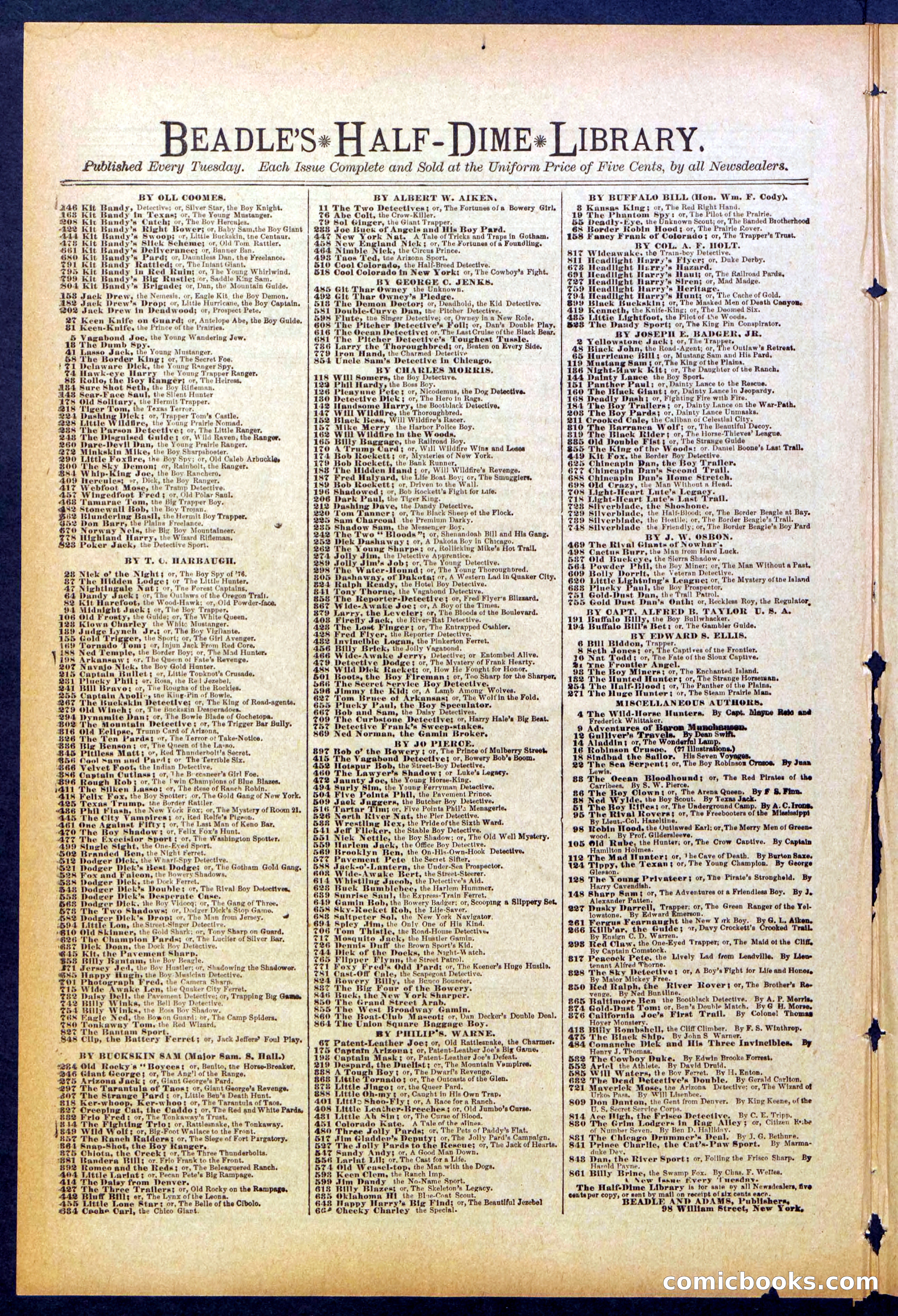 Beadle's Dime Library No. 830 — page 28 of 32
