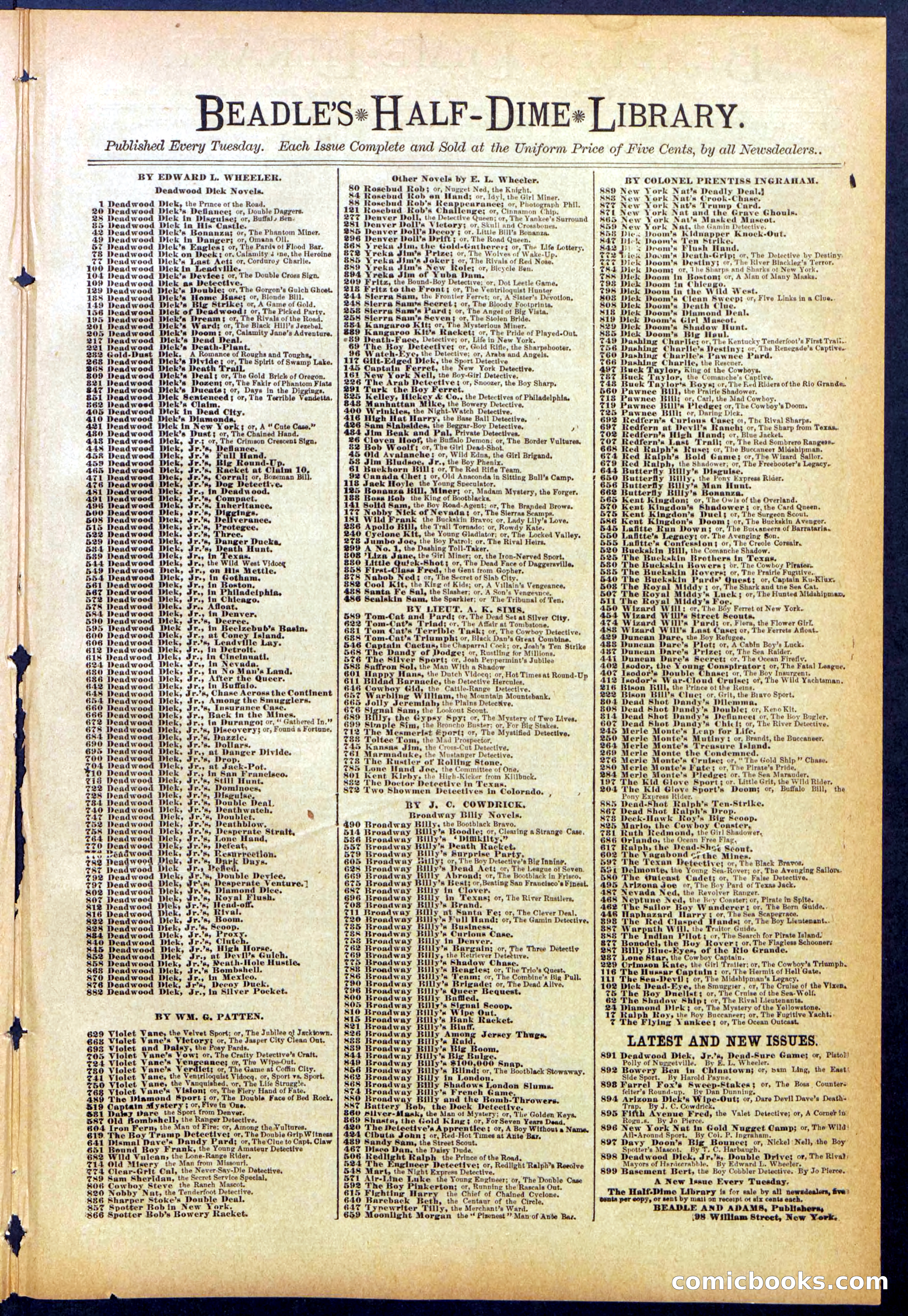 Beadle's Dime Library No. 830 — page 29 of 32