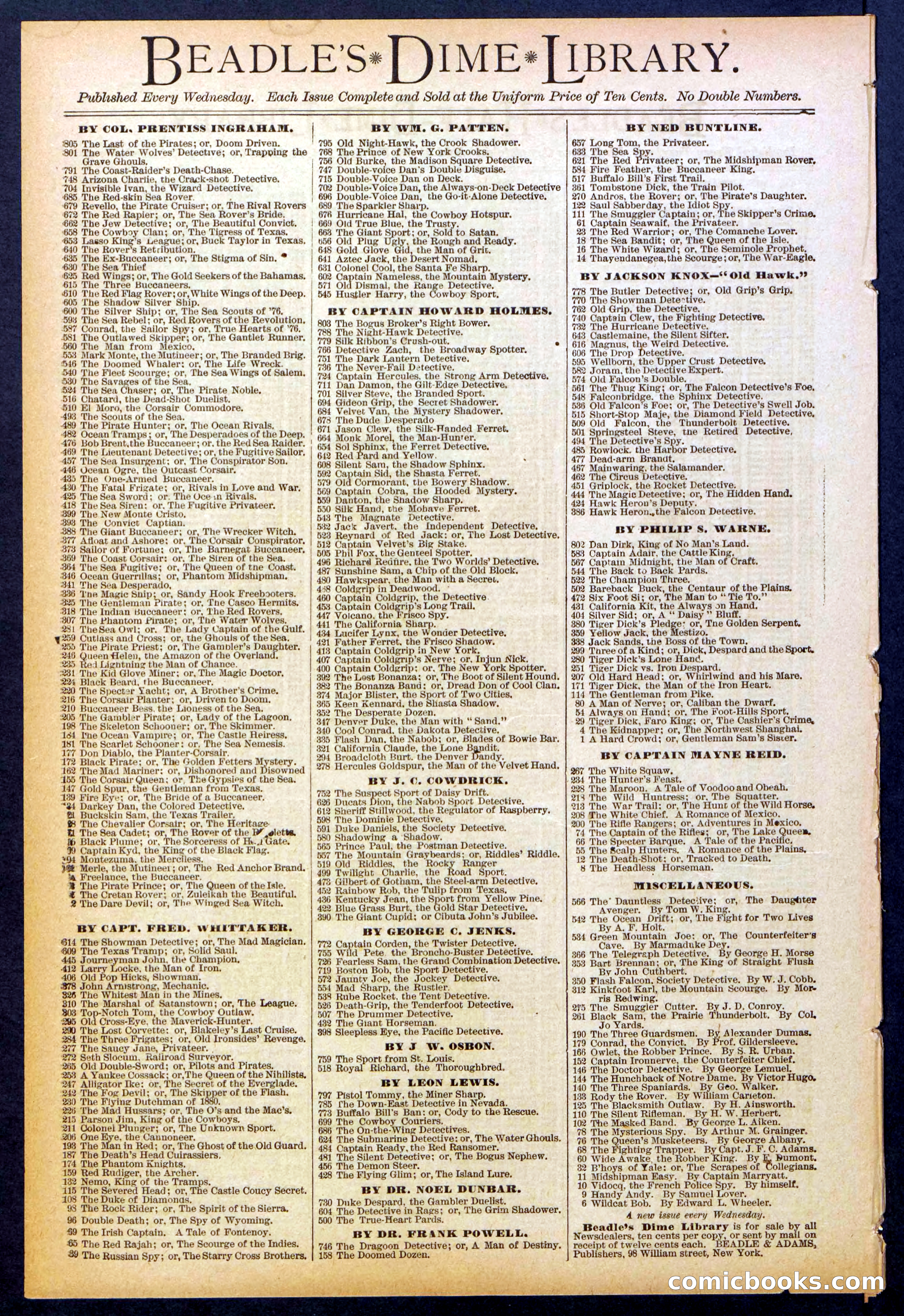 Beadle's Dime Library No. 830 — page 30 of 32