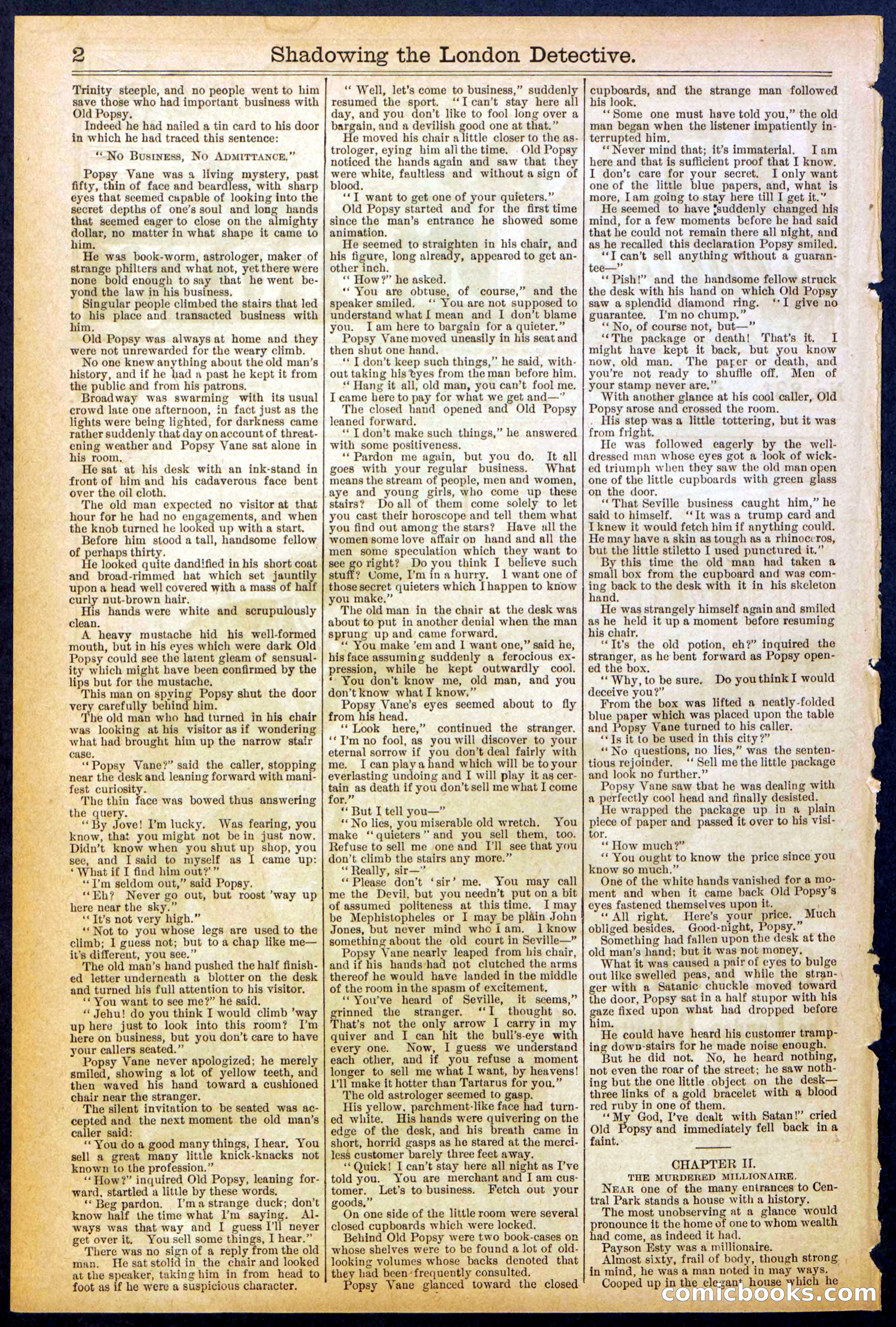 Beadle's Dime Library No. 831 — page 2 of 32