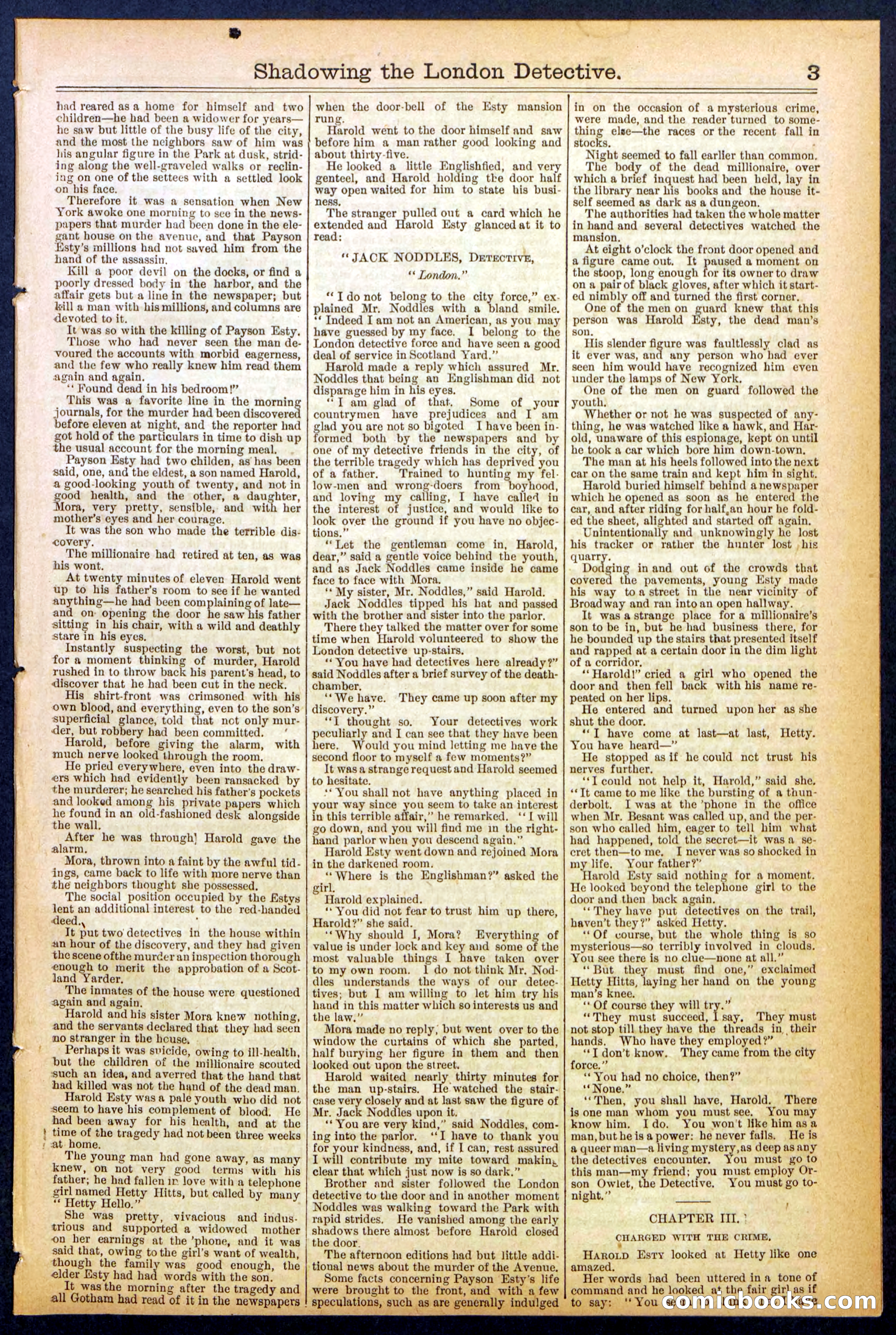 Beadle's Dime Library No. 831 — page 3 of 32