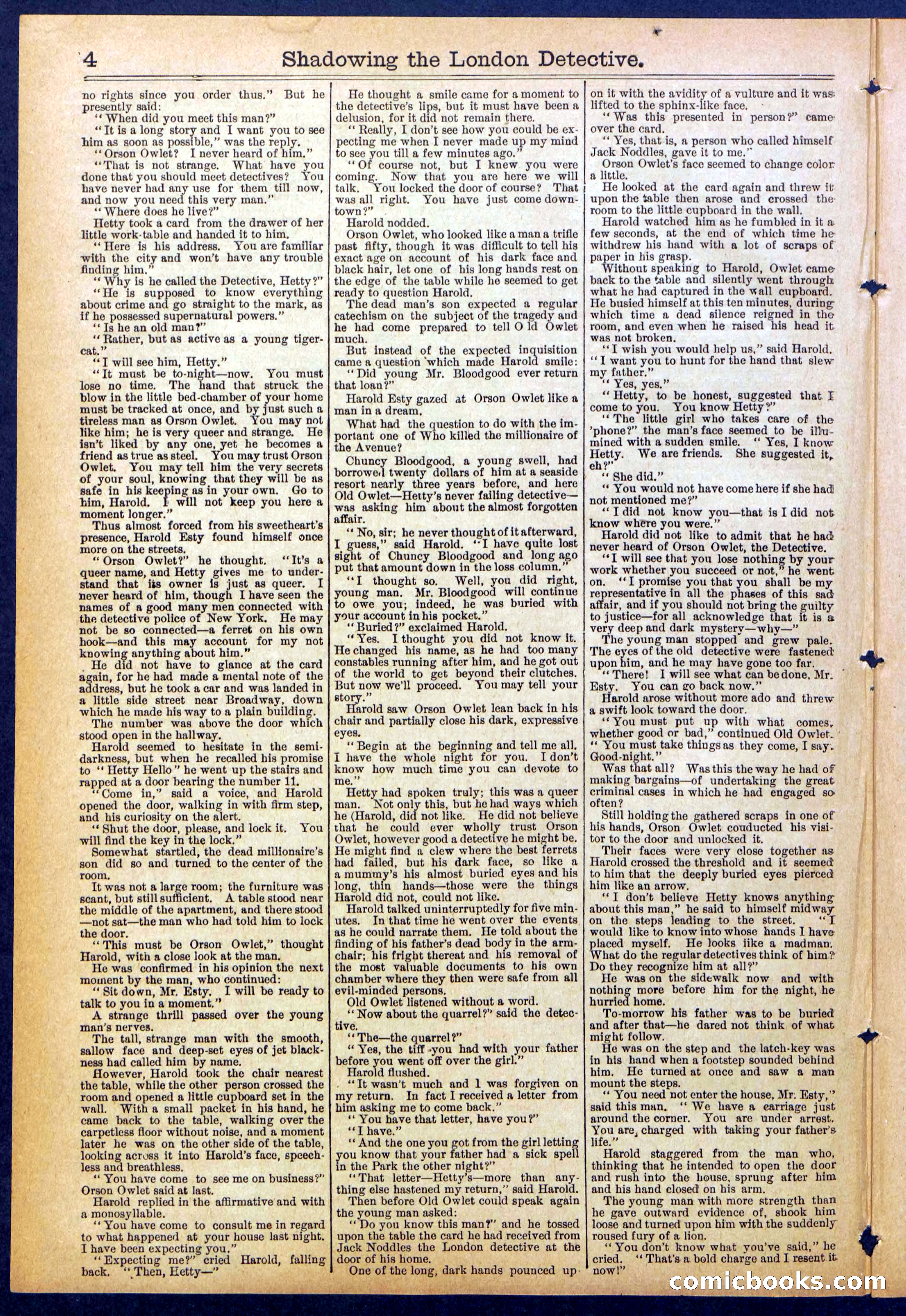 Beadle's Dime Library No. 831 — page 4 of 32