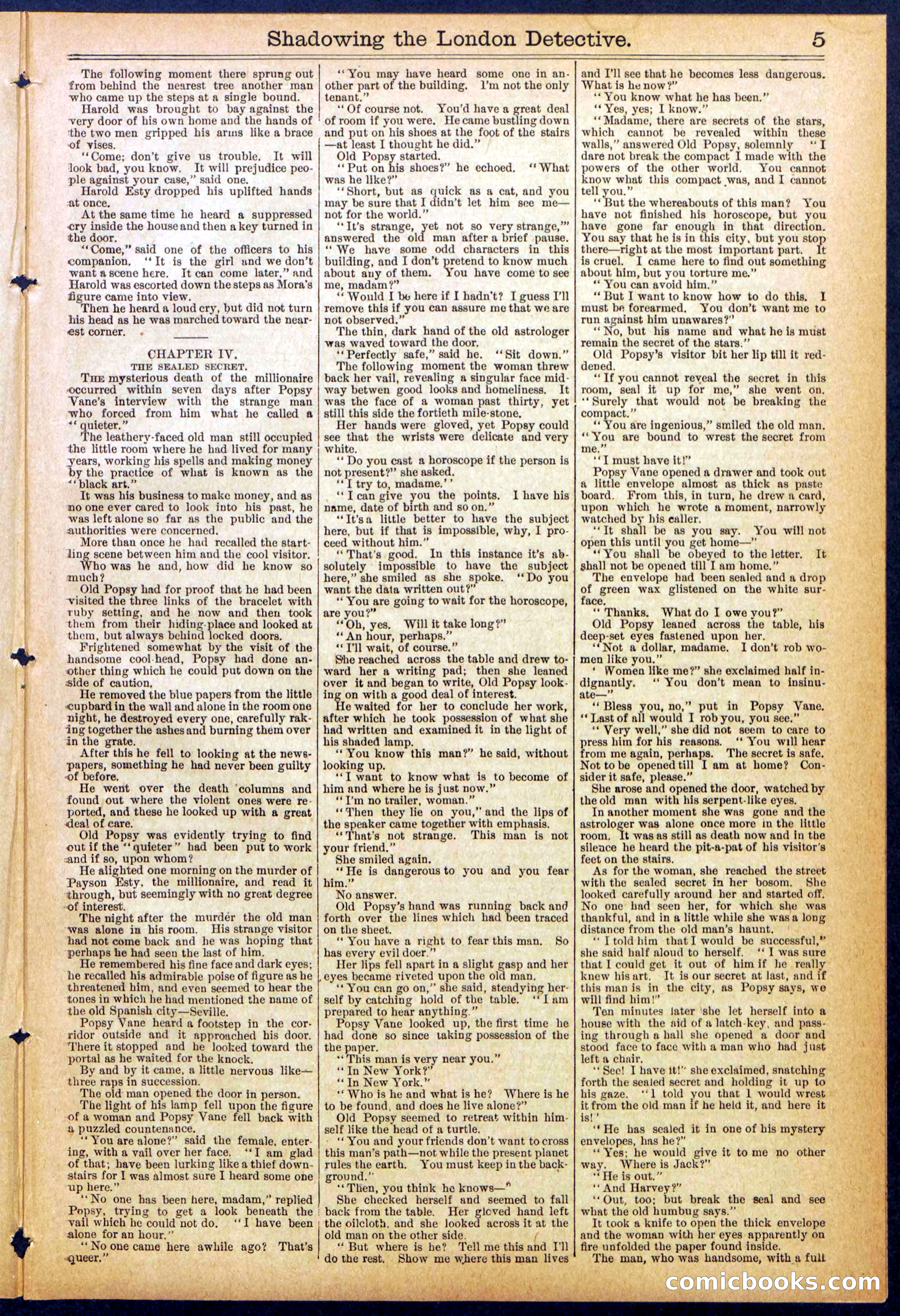Beadle's Dime Library No. 831 — page 5 of 32