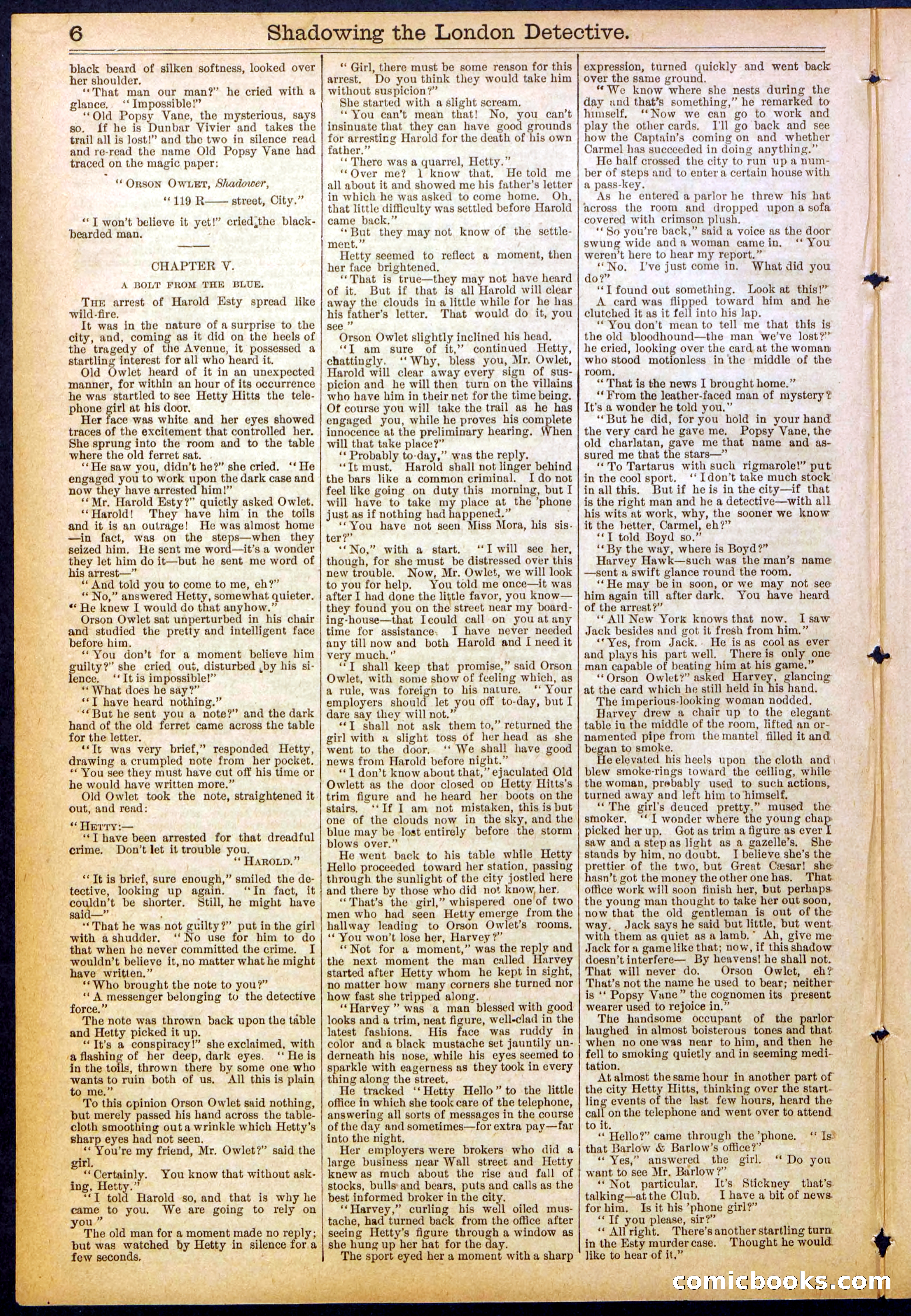 Beadle's Dime Library No. 831 — page 6 of 32