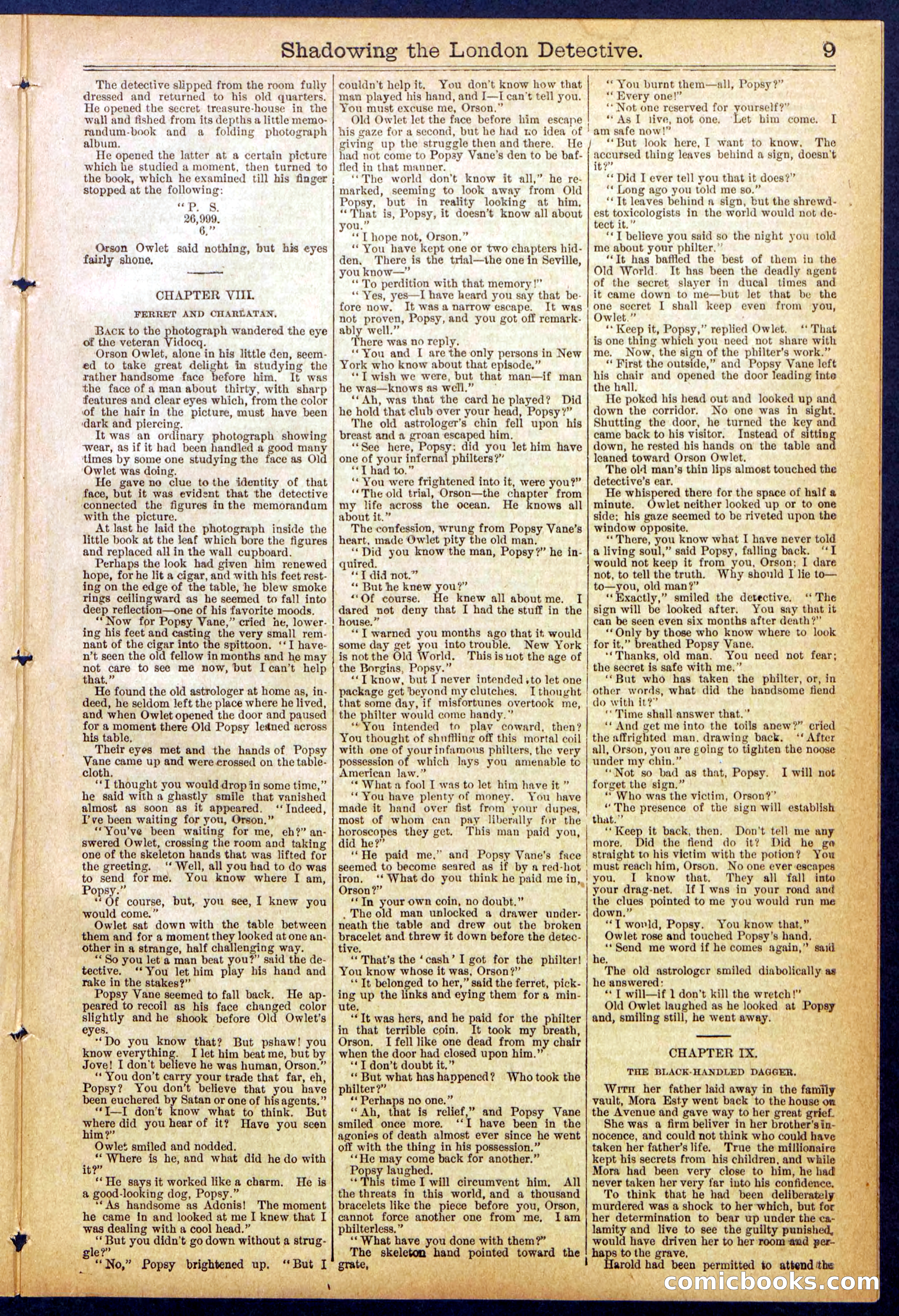 Beadle's Dime Library No. 831 — page 9 of 32