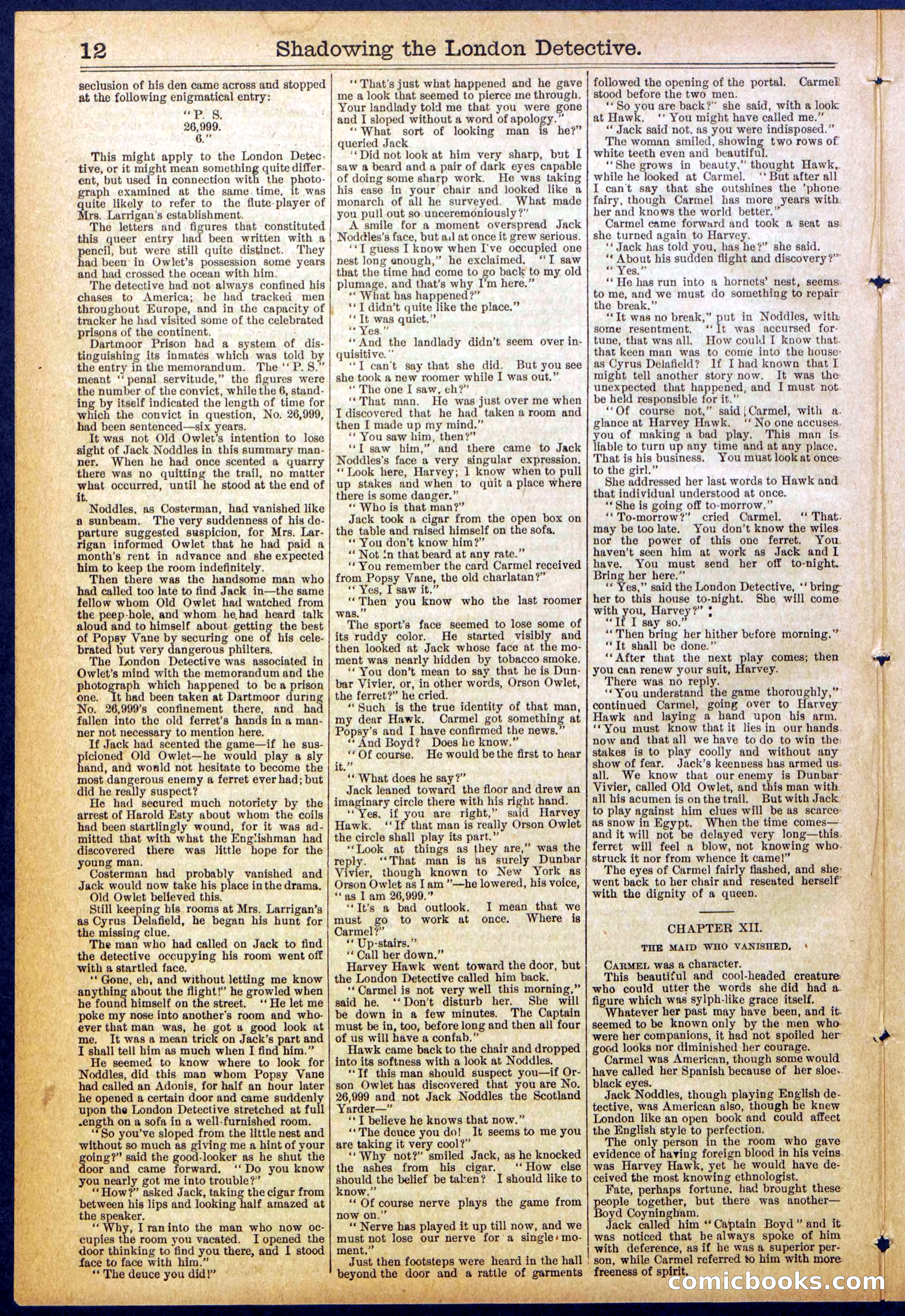 Beadle's Dime Library No. 831 — page 12 of 32