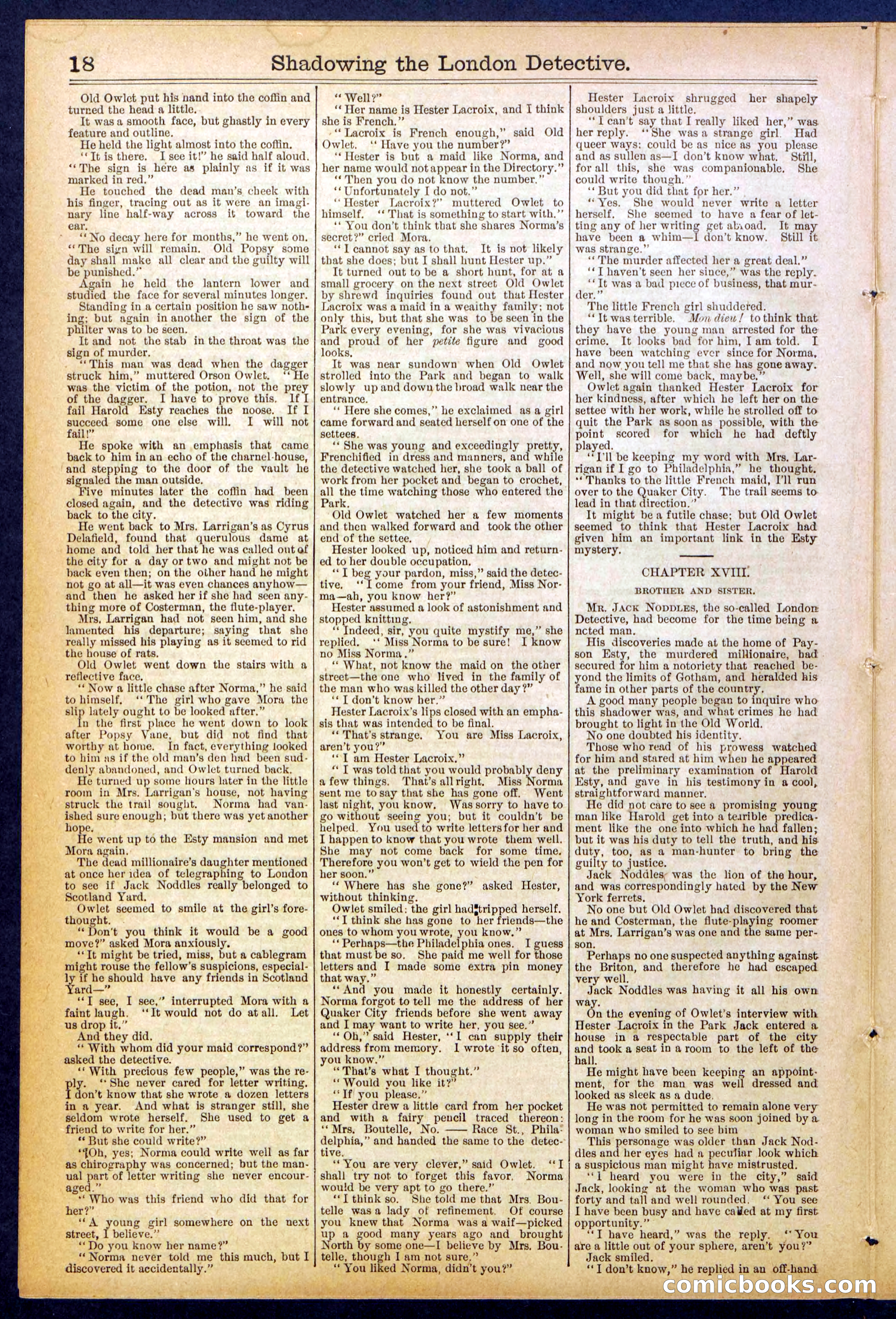 Beadle's Dime Library No. 831 — page 18 of 32