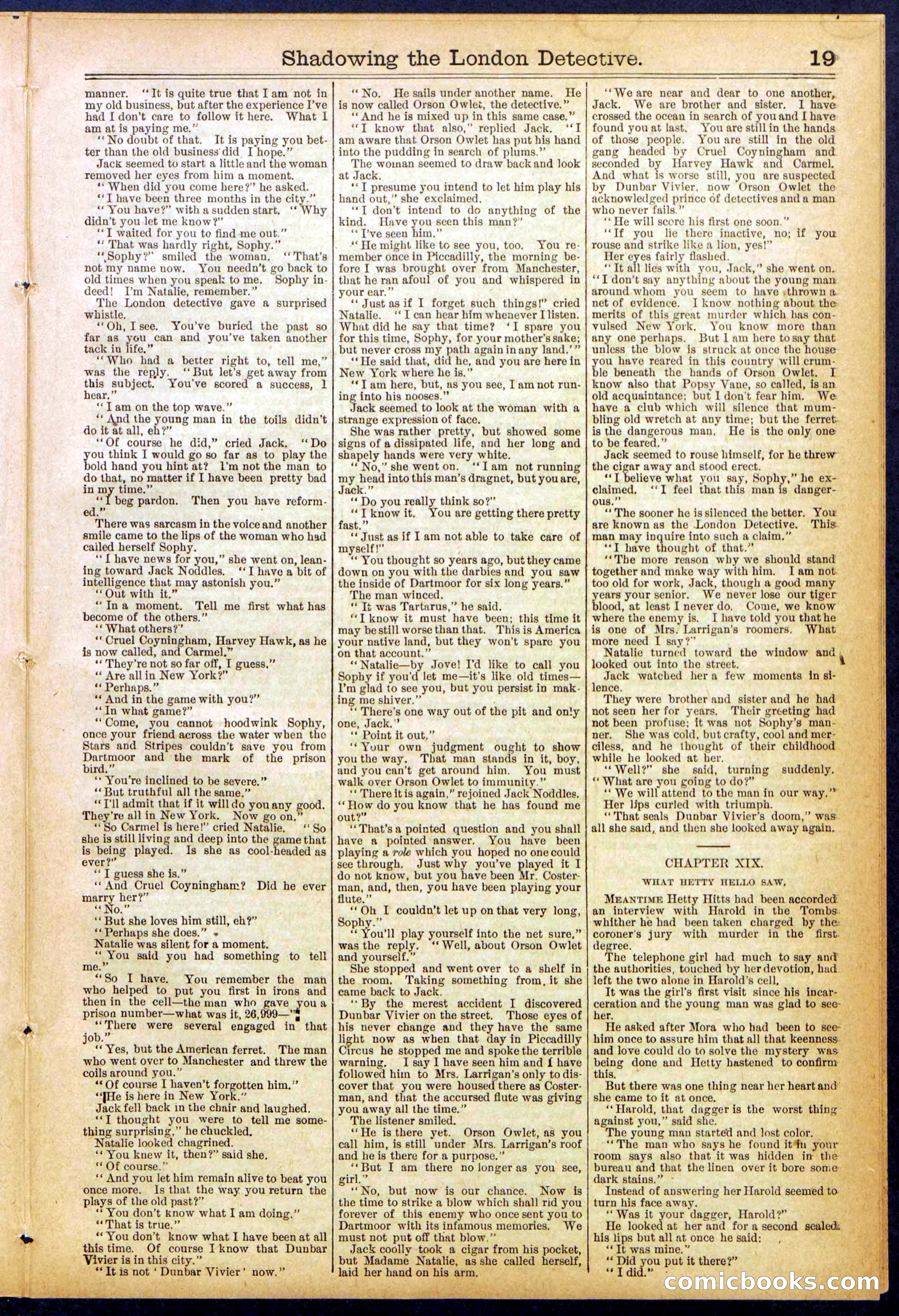 Beadle's Dime Library No. 831 — page 19 of 32