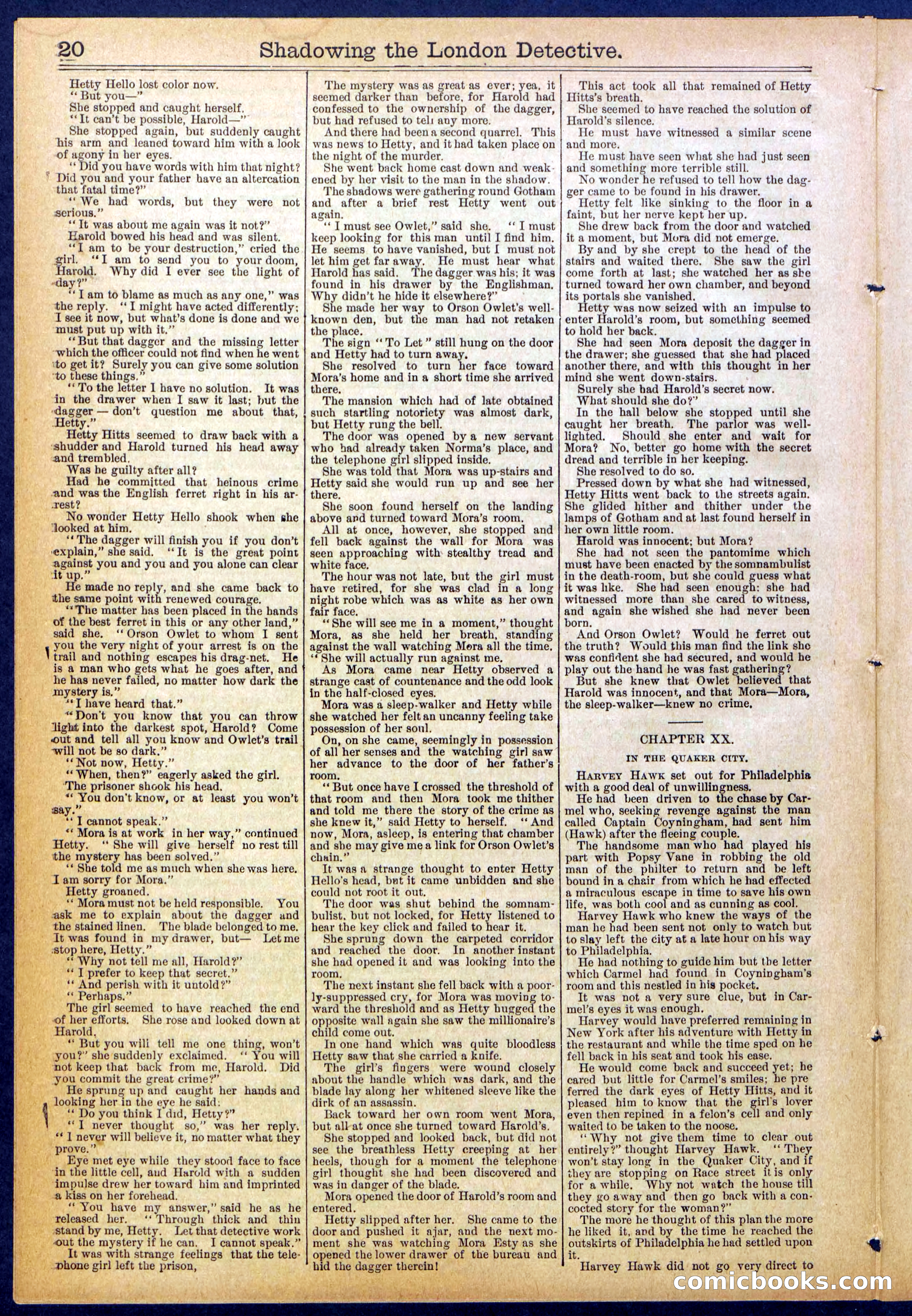 Beadle's Dime Library No. 831 — page 20 of 32