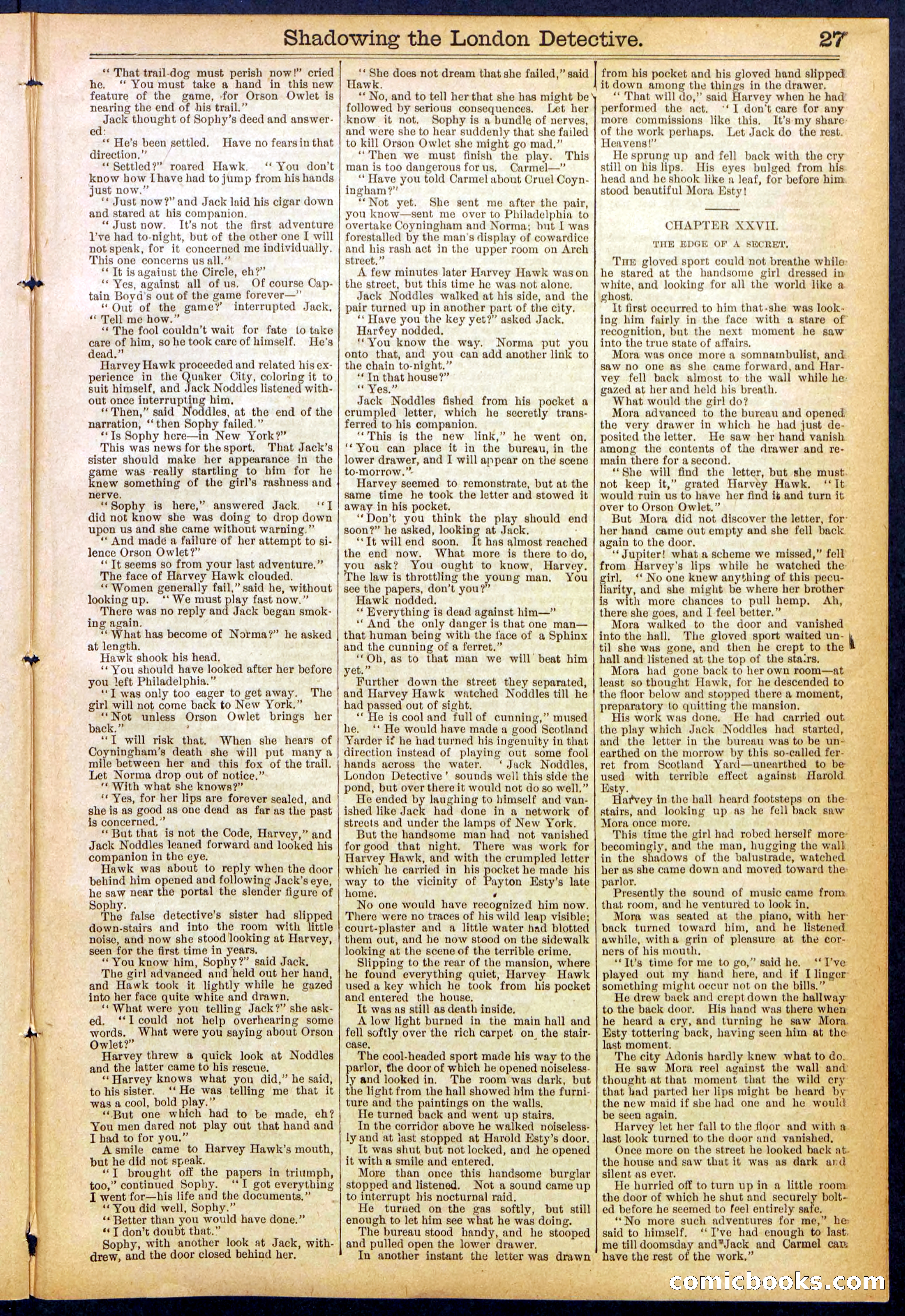 Beadle's Dime Library No. 831 — page 27 of 32