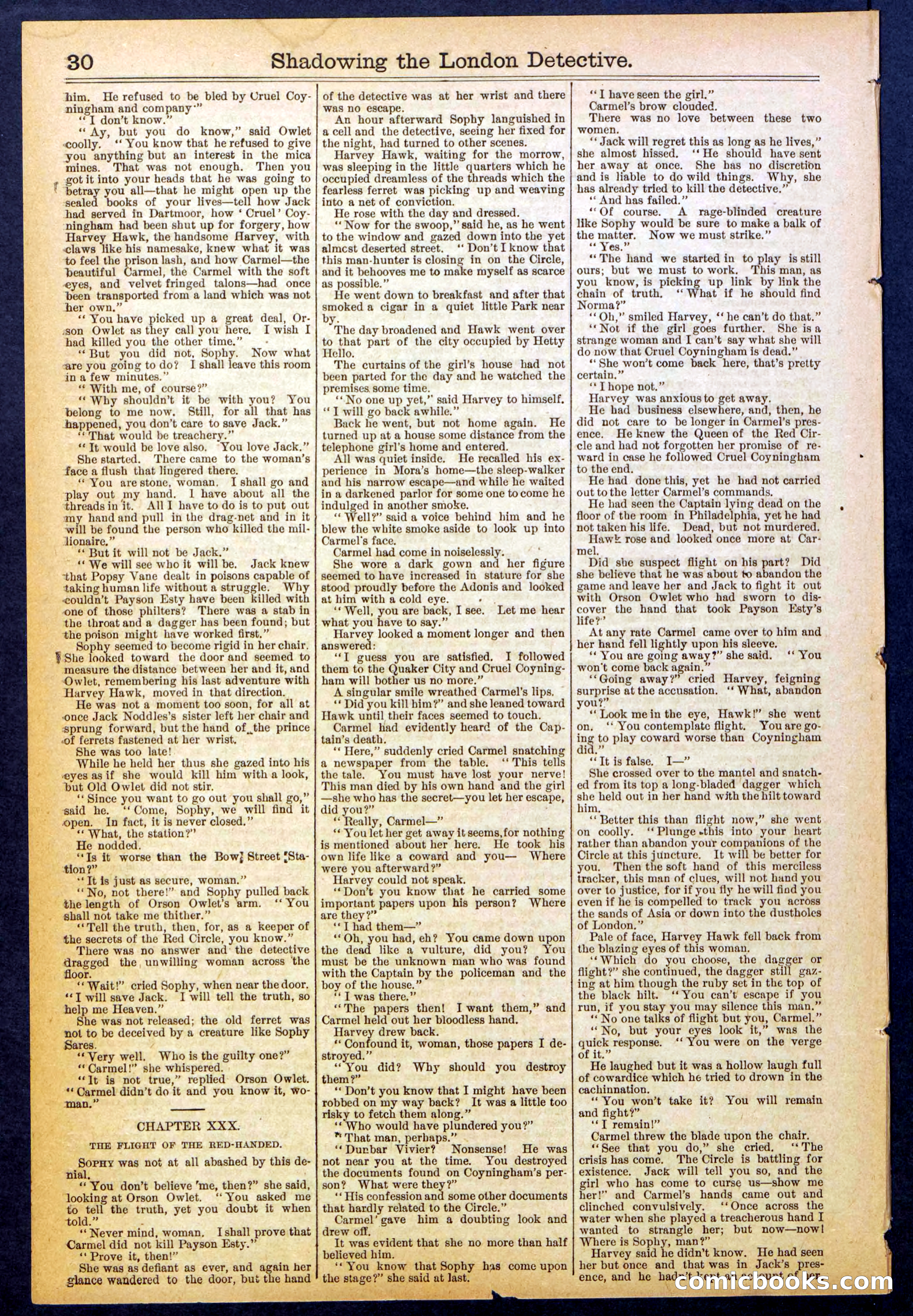 Beadle's Dime Library No. 831 — page 30 of 32