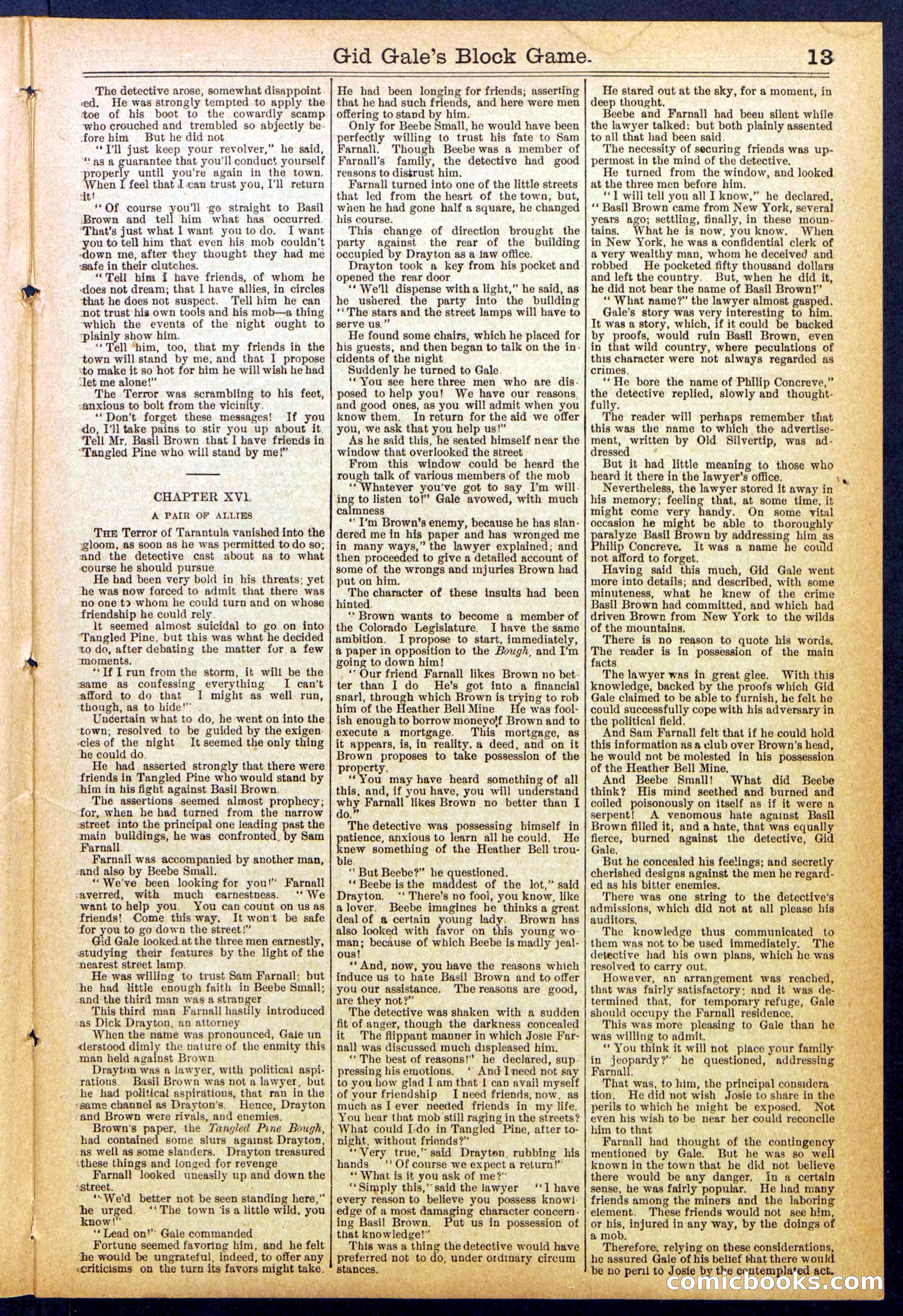 Beadle's New York Dime Library No. 832 — page 13 of 32