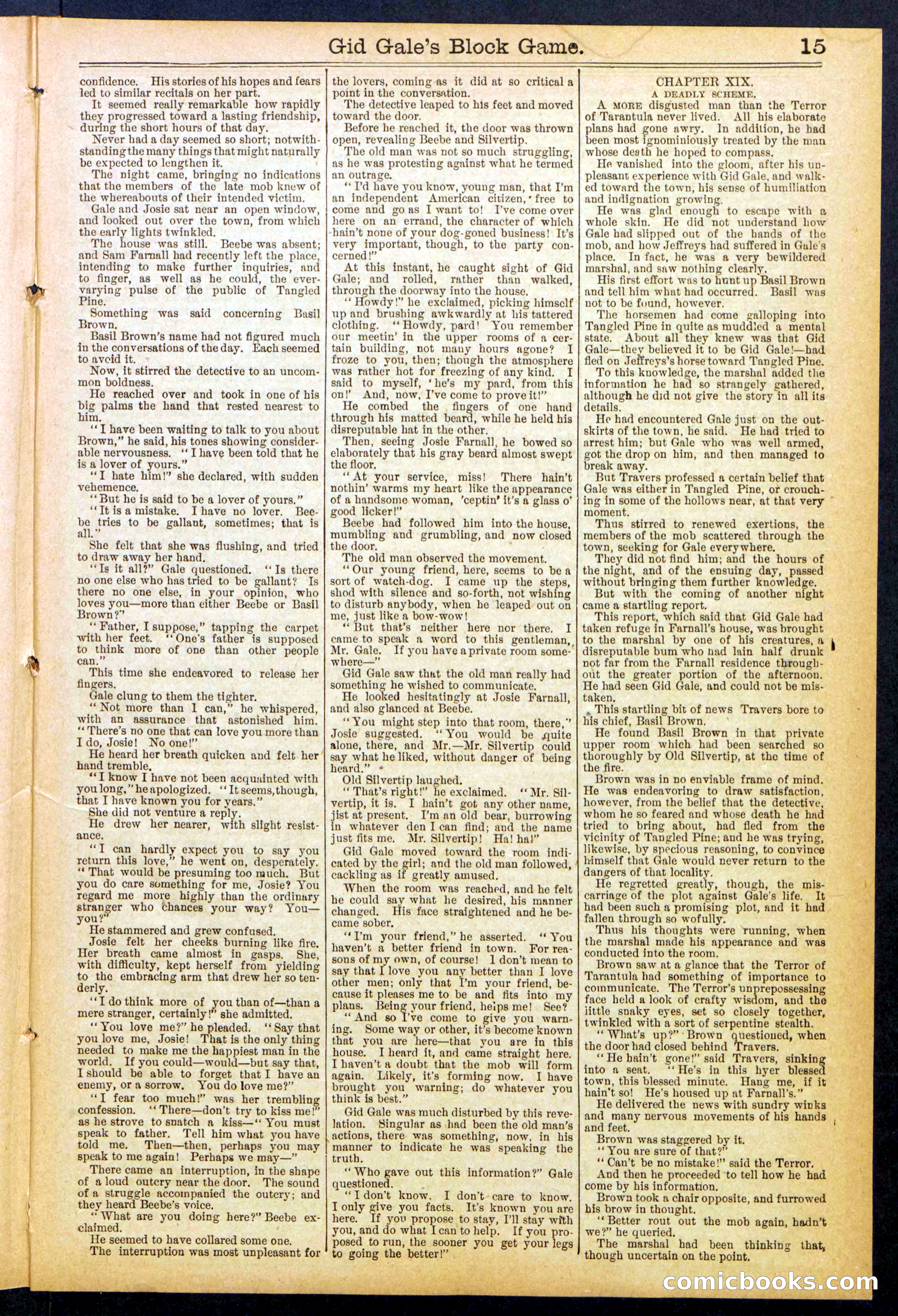 Beadle's New York Dime Library No. 832 — page 15 of 32