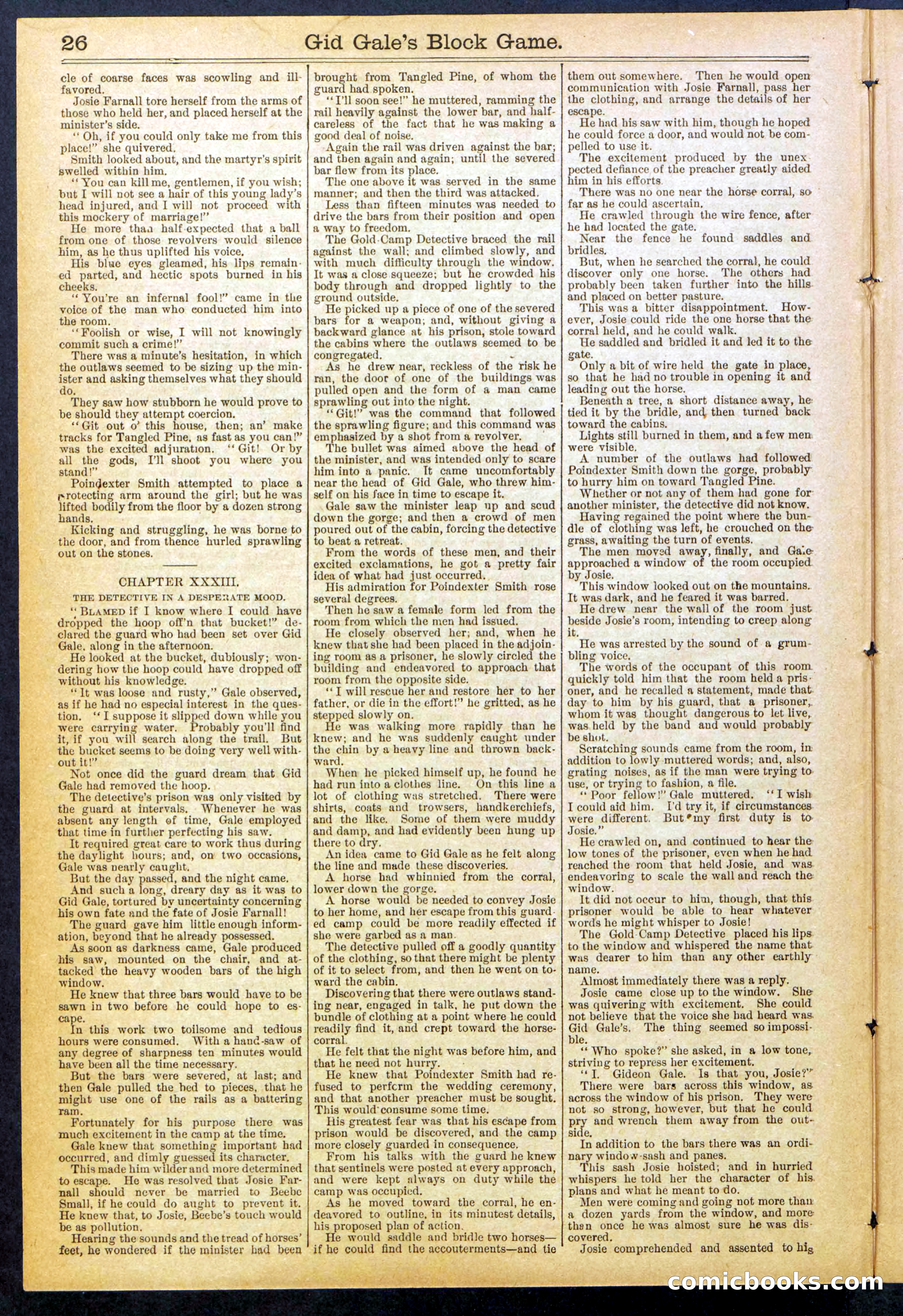 Beadle's New York Dime Library No. 832 — page 26 of 32