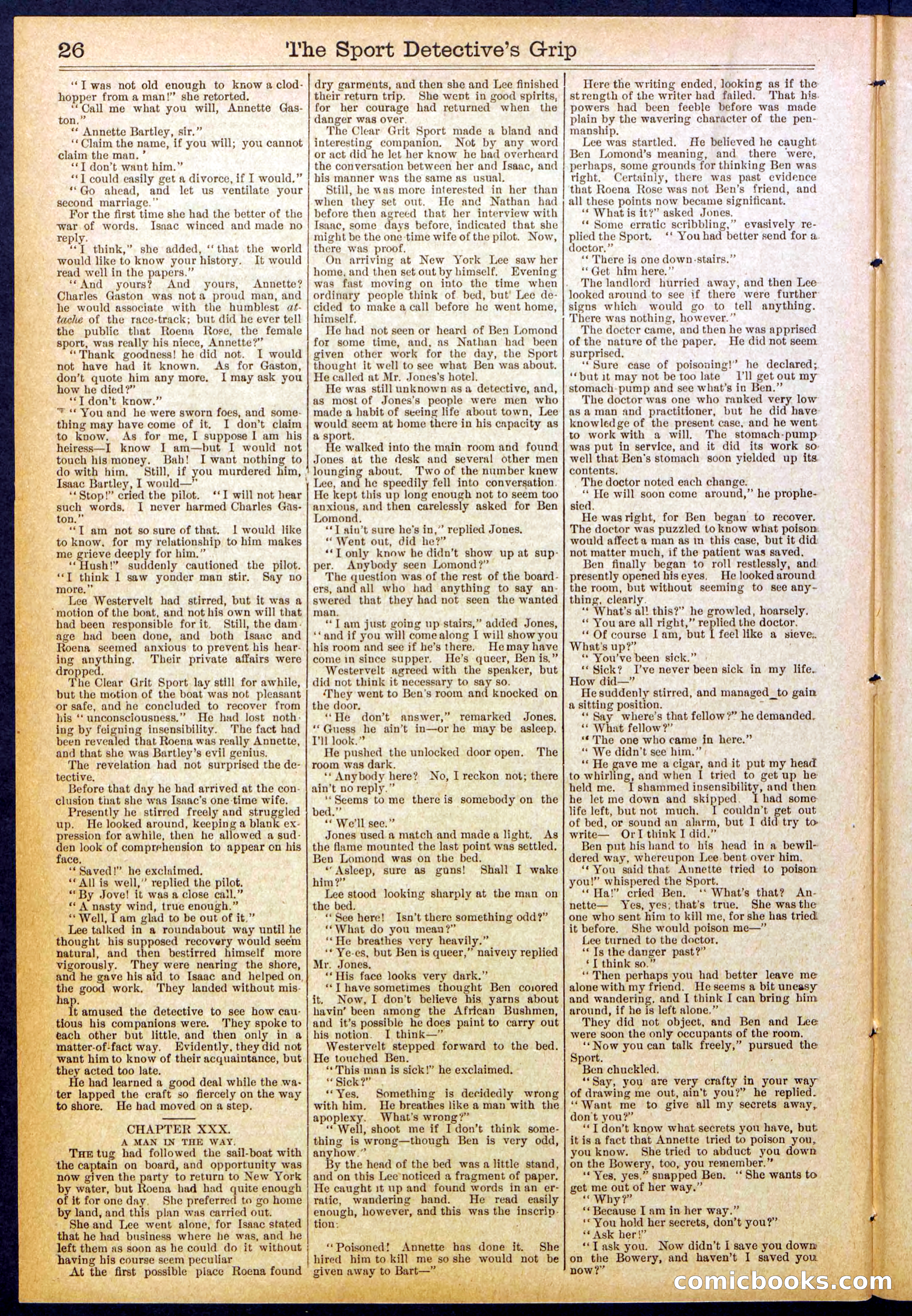 Beadle's New York Dime Library No. 833 — page 26 of 32