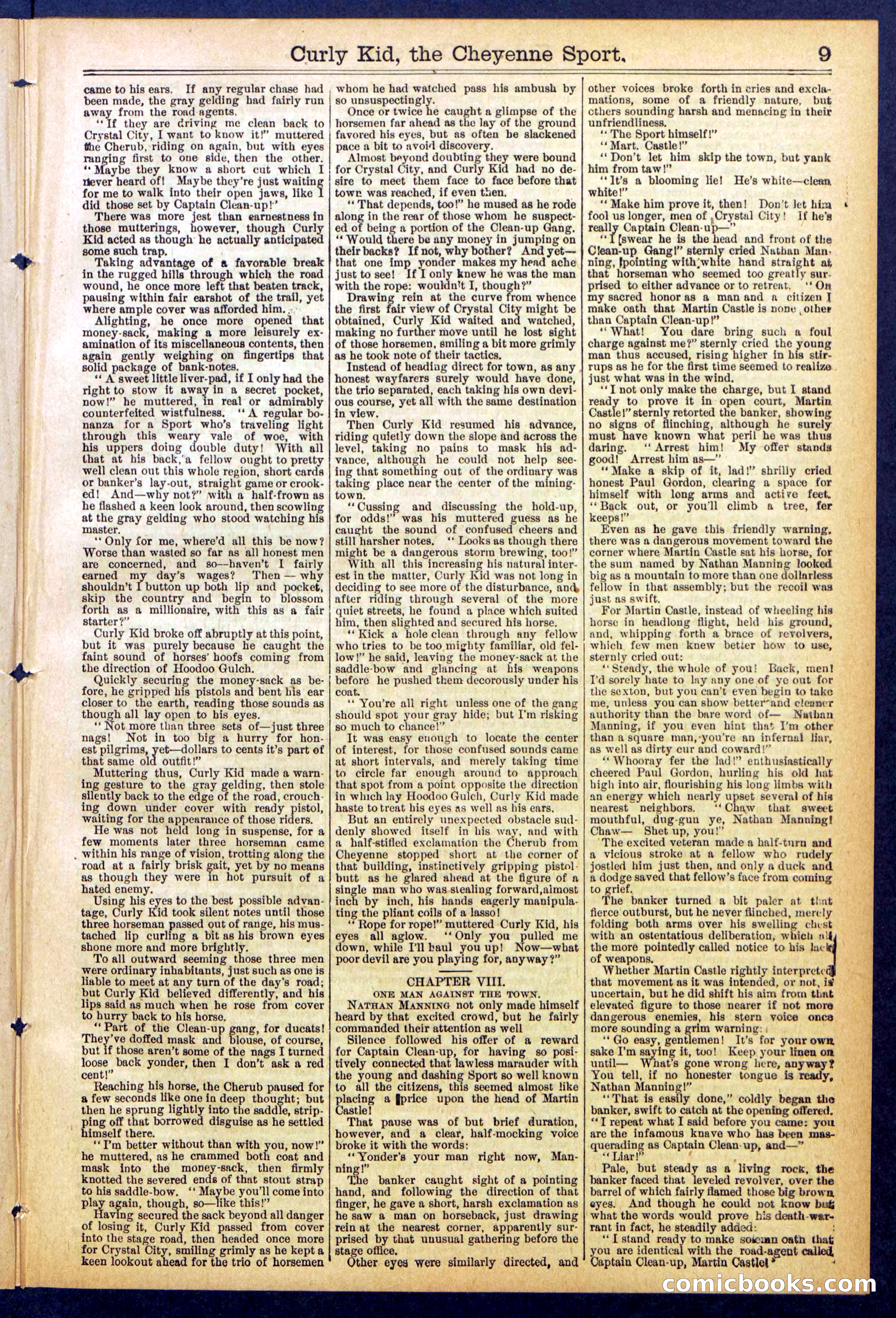 Beadle's New York Dime Library, No. 837 — page 9 of 32